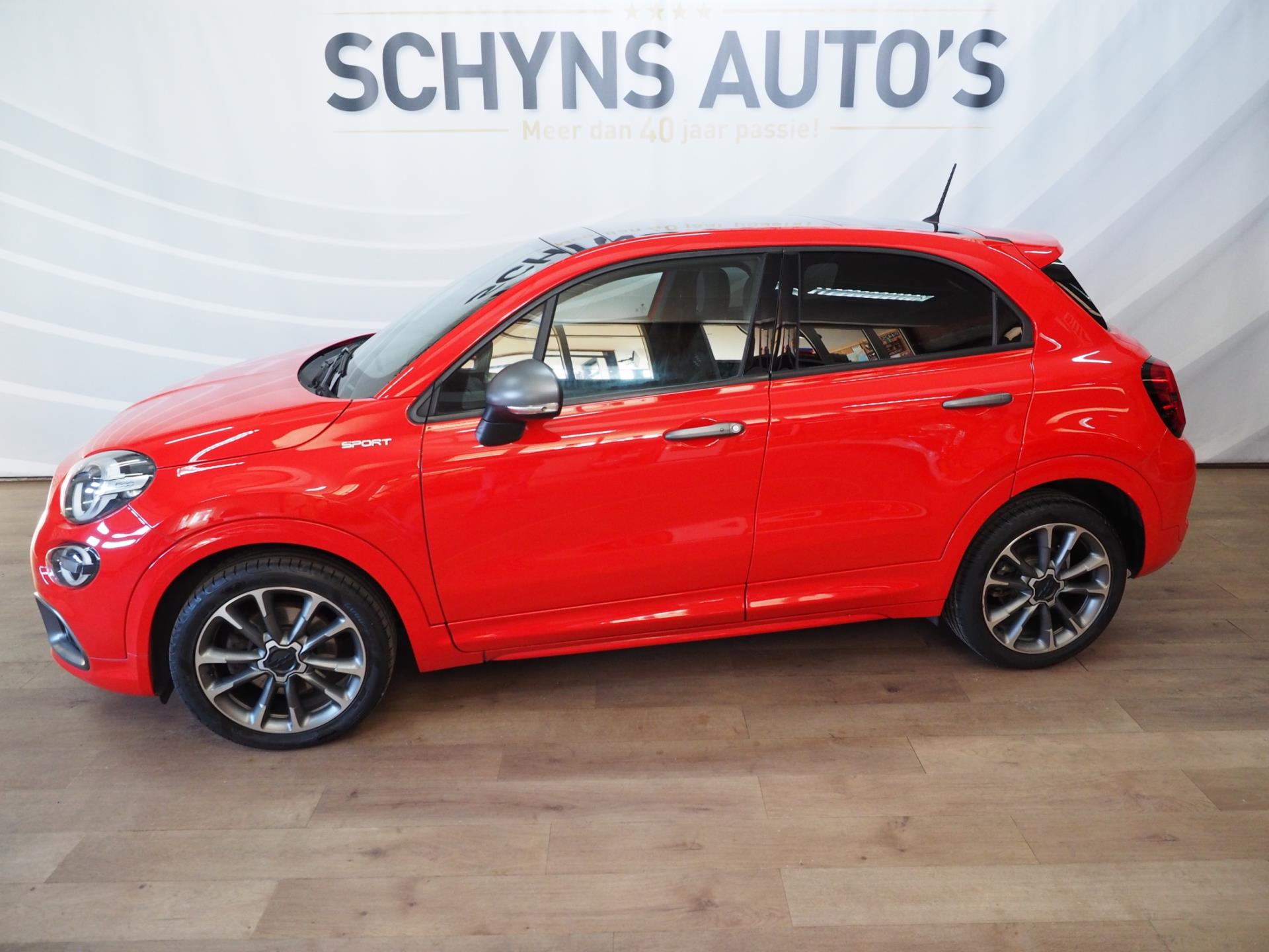 Fiat Fiat 500x 1.3 FireFly Turbo 150 Sport Autom./Opendak/Leder/SportEdition/Stoelverwarming/Cruisecontrol/Keyless/MultiMedia 2021 - voorkant