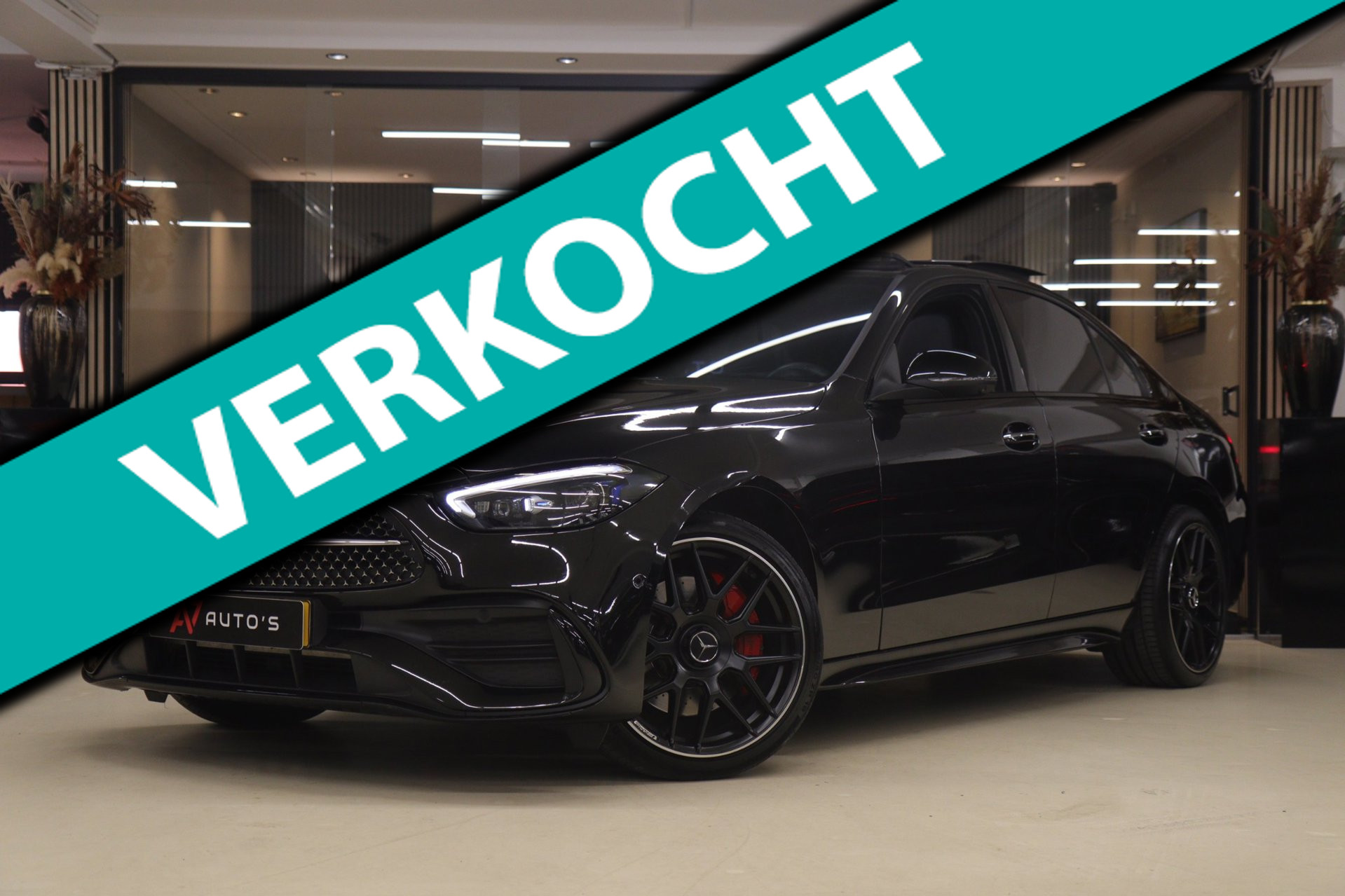 Mercedes-Benz C 300 E 300 e AMG Line Limited PANO/HUD/ACC/SFEER/STOELV/BOMVOL 2022 - voorkant