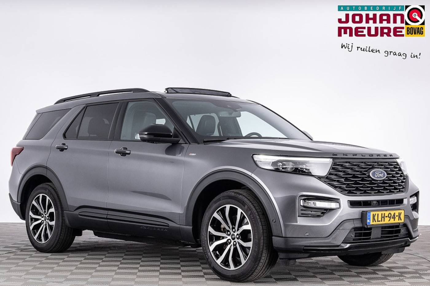 Ford Explorer 3.0 V6 Ecoboost PHEV ST-Line | 7-Persoons | PANORAMADAK | LEDER  | B&O Audio | Trekhaak . 2021 - voorkant