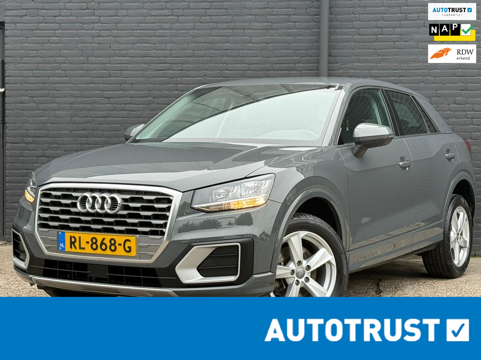 Audi Q2 1.0 TFSI Sport AIRCO | NAVI | AUTOMAAT | NWE APK 2018 - voorkant