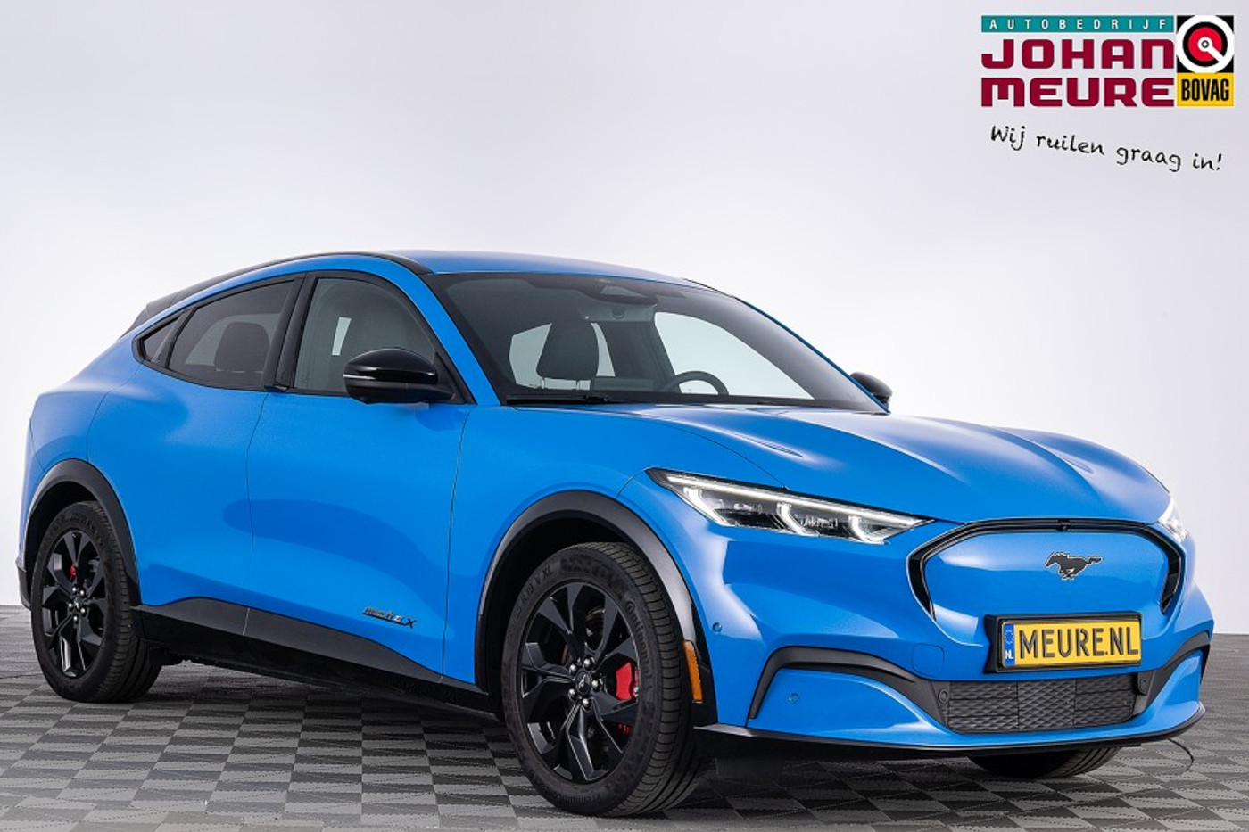 Ford Mustang Mach-E Extended RWD 98 kWh *SOH 96.8%*  EL. STOELEN | LEDER | Full LED . 2024 - voorkant