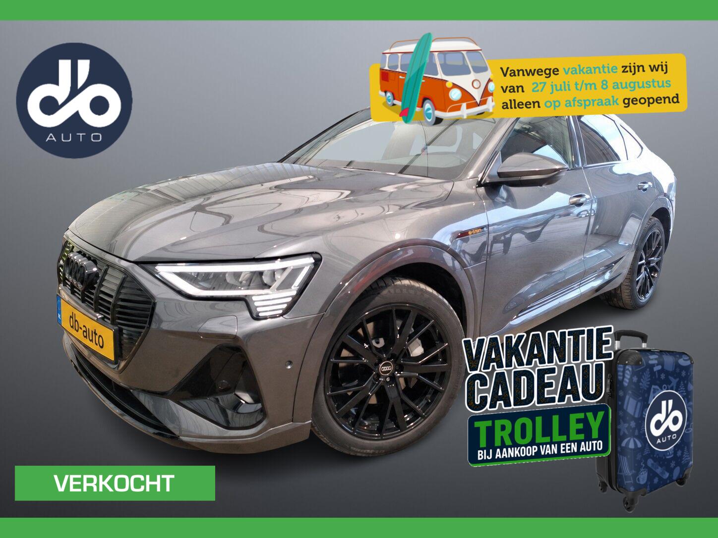 Audi E-tron Sportback 55 quattro S edition 95 kWh PANO I B&O I LUCHTVERING I 21"LMV I MATRIX 2022 - voorkant