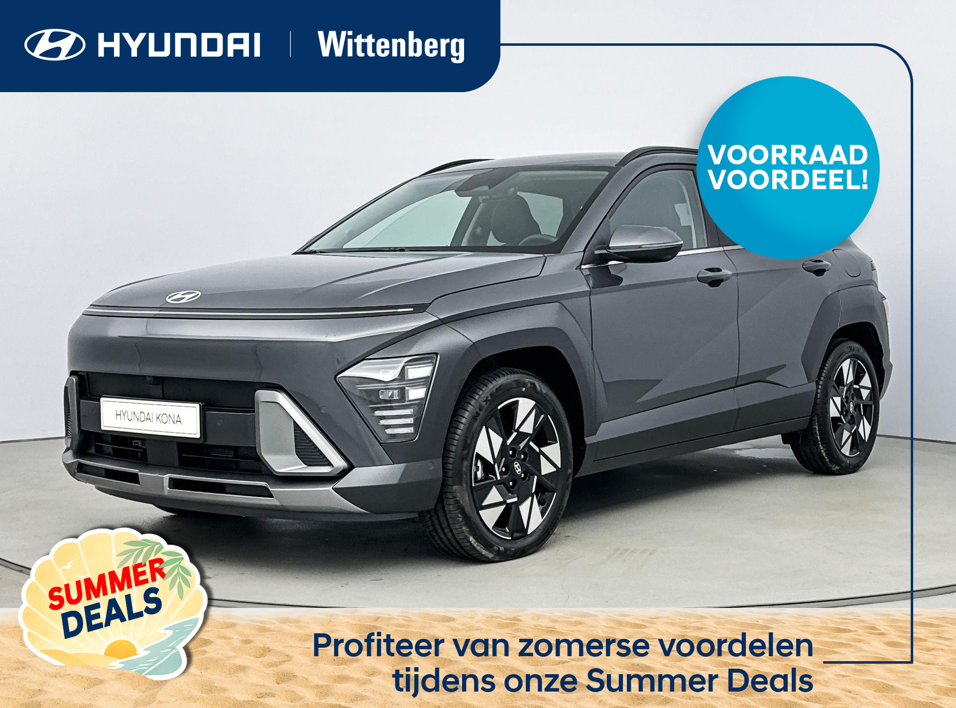 Hyundai Kona 1.6 GDI HEV Premium Sky 2026 - voorkant