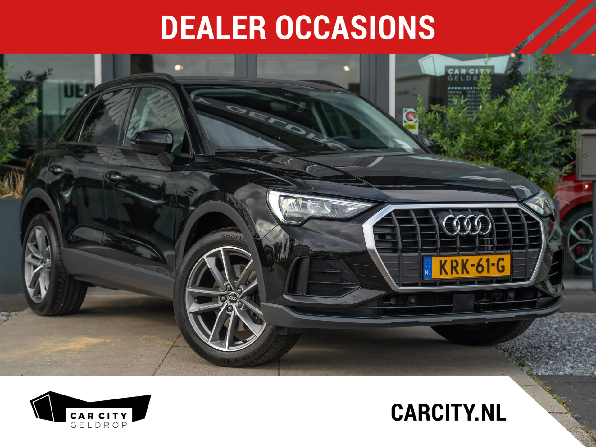 Audi Q3 45 TFSI e 245pk PHEV Business Edition / Trekhaak / Lederen bekleding / Navi 2022 - voorkant