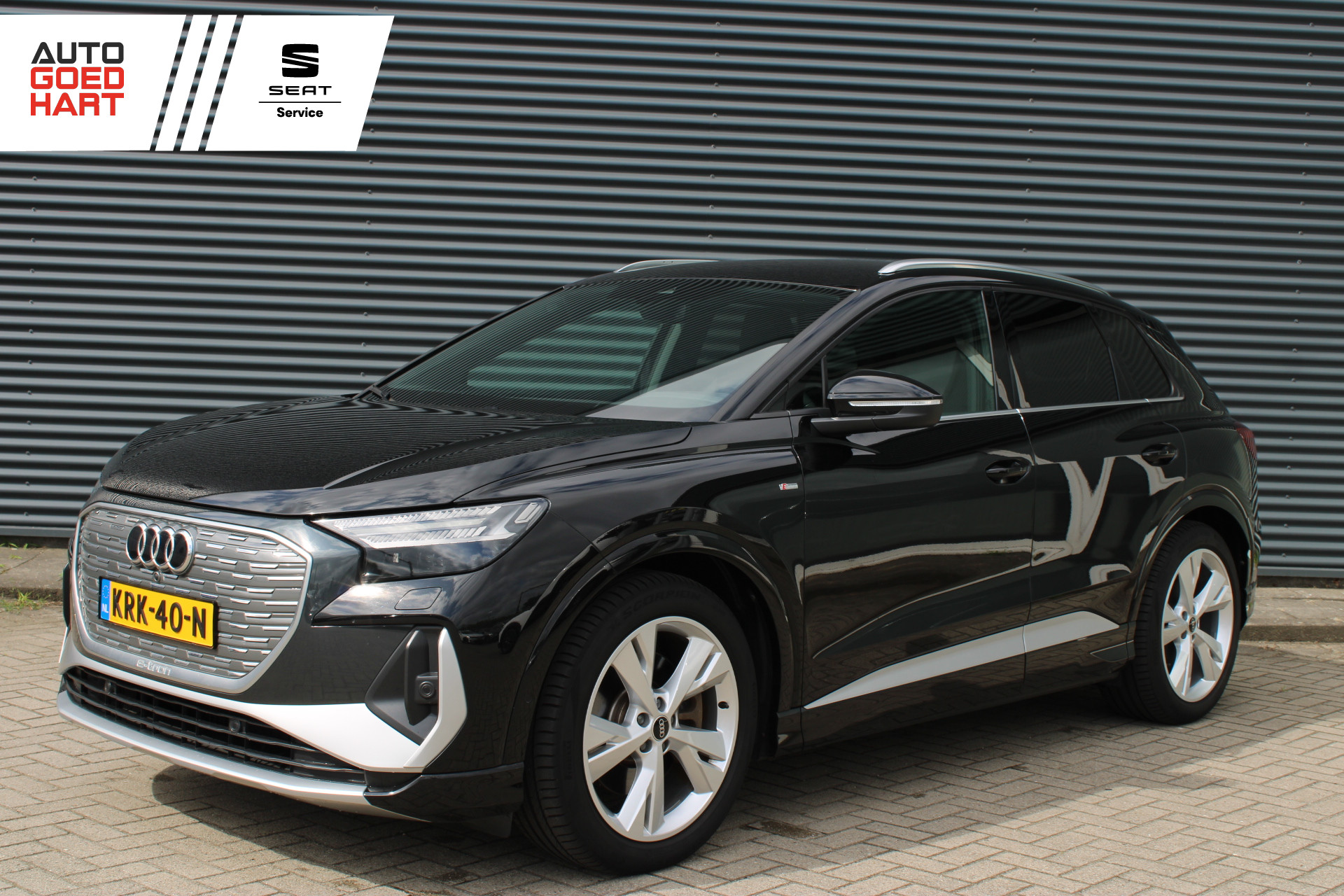 Audi Q4 E-tron 40 S edition 77 kWh S-Line Camera Adaptive-Cruise Navigatie Stoelverwarming Led 2023 - voorkant