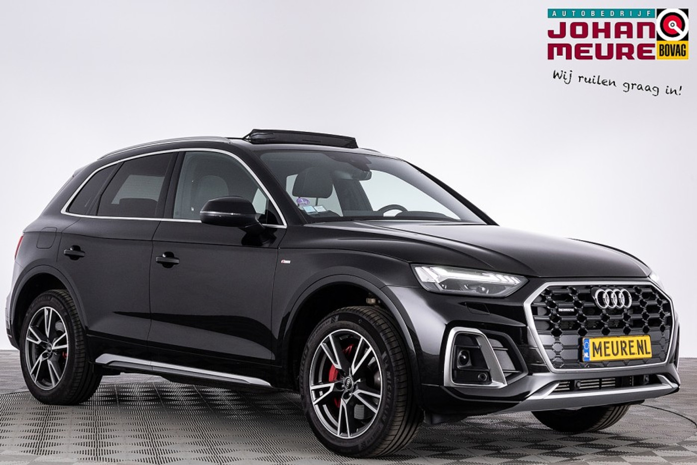 Audi Q5 50 TFSI e Quattro S-Line | PANORAMADAK | Half LEDER | Full LED | PHEV 2021 - voorkant