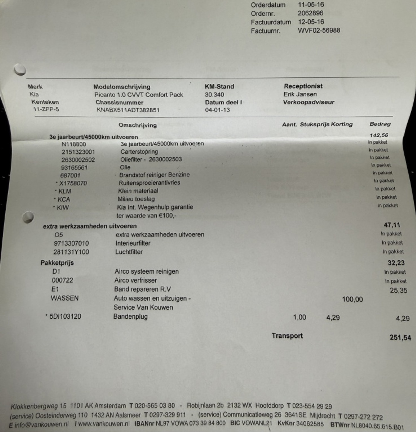 Foto van Kia Picanto