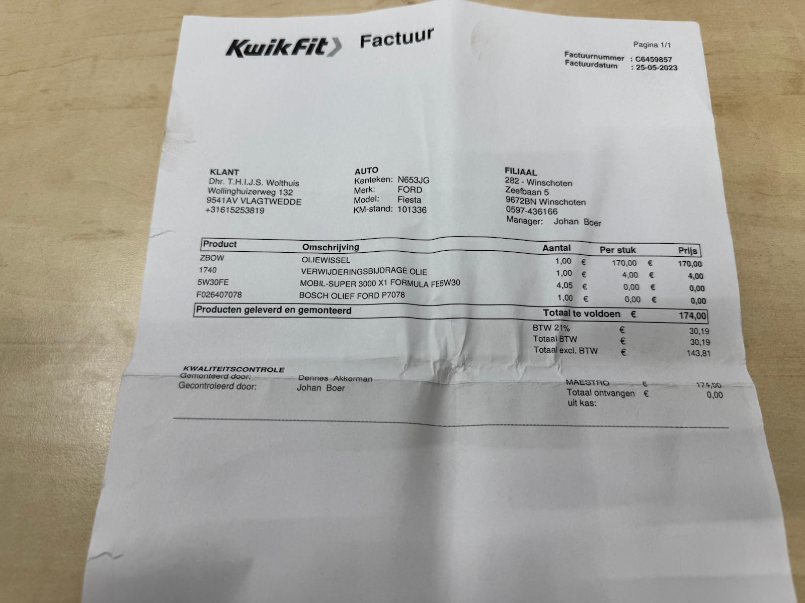 Foto van Ford Fiesta
