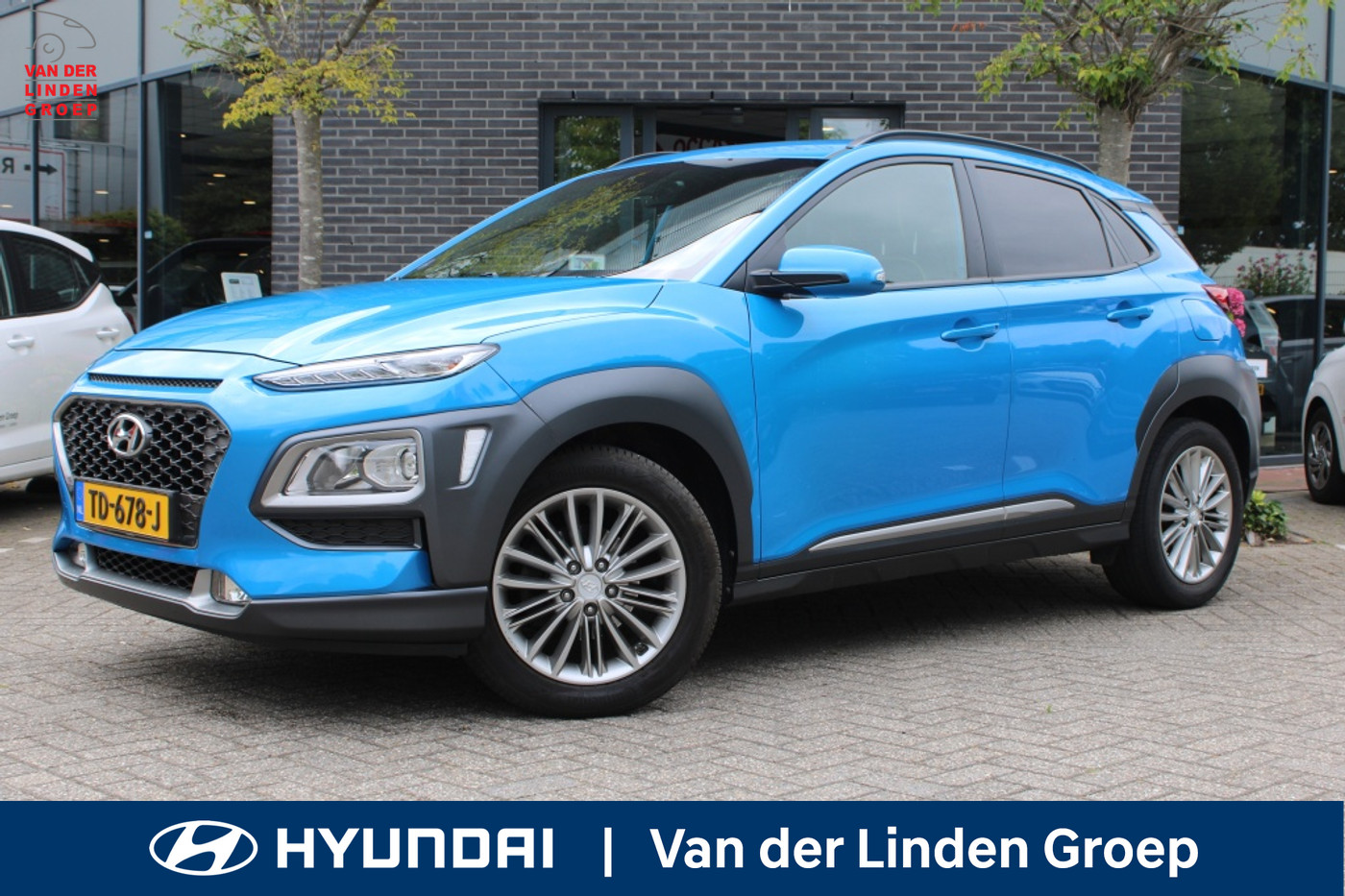 Hyundai Kona 1.0T Lime Edition CArpla/17"/Cam "RIJKLAARPRIJS" 2018 - voorkant