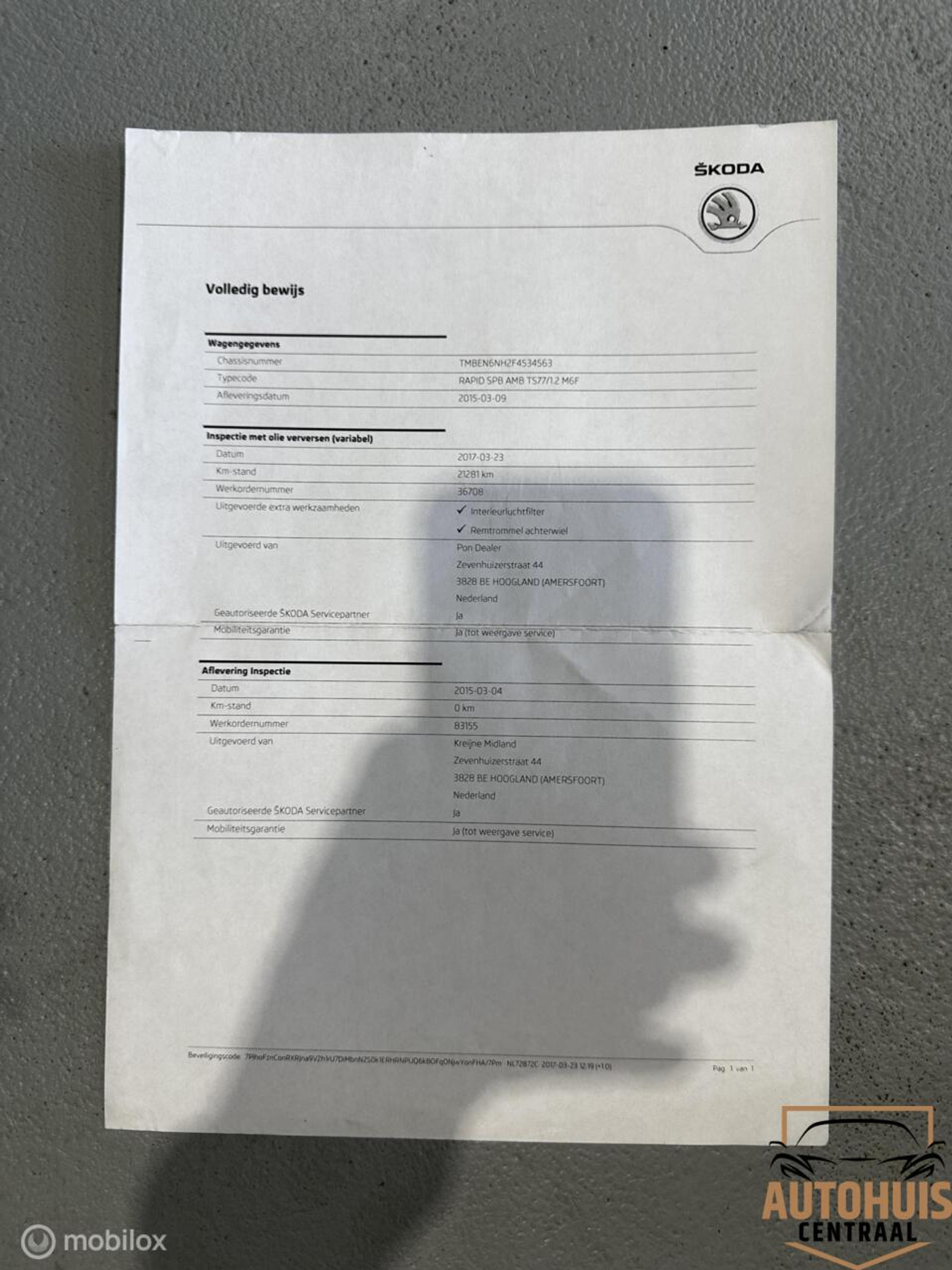 Foto van Skoda Rapid