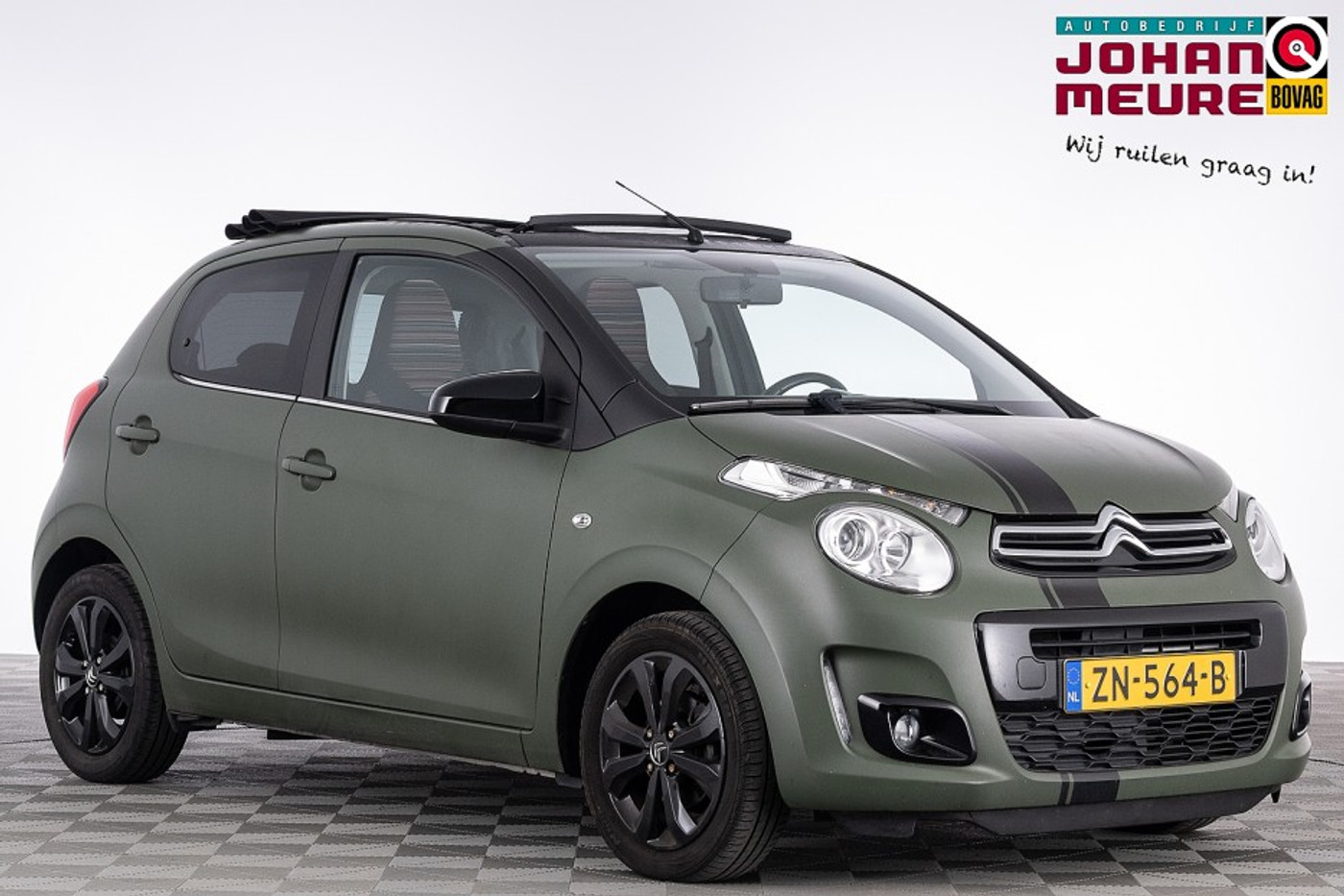 Citroen C1 1.0 VTi Airscape Shine Automaat | SCHUIFDAK | CARPLAY | VELGEN 2019 - voorkant