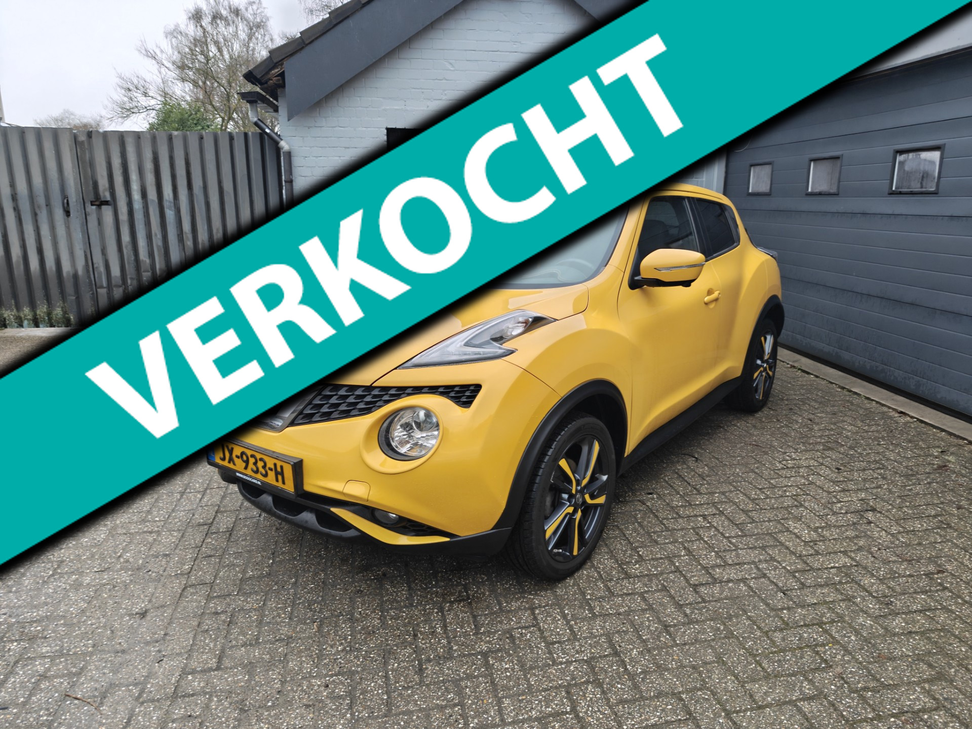 Nissan Juke 1.2 DIG-T S/S Tekna,Cruise control,360 camera,Schuif kanteldak,Climate control,Leder,Isofix 2016 - voorkant