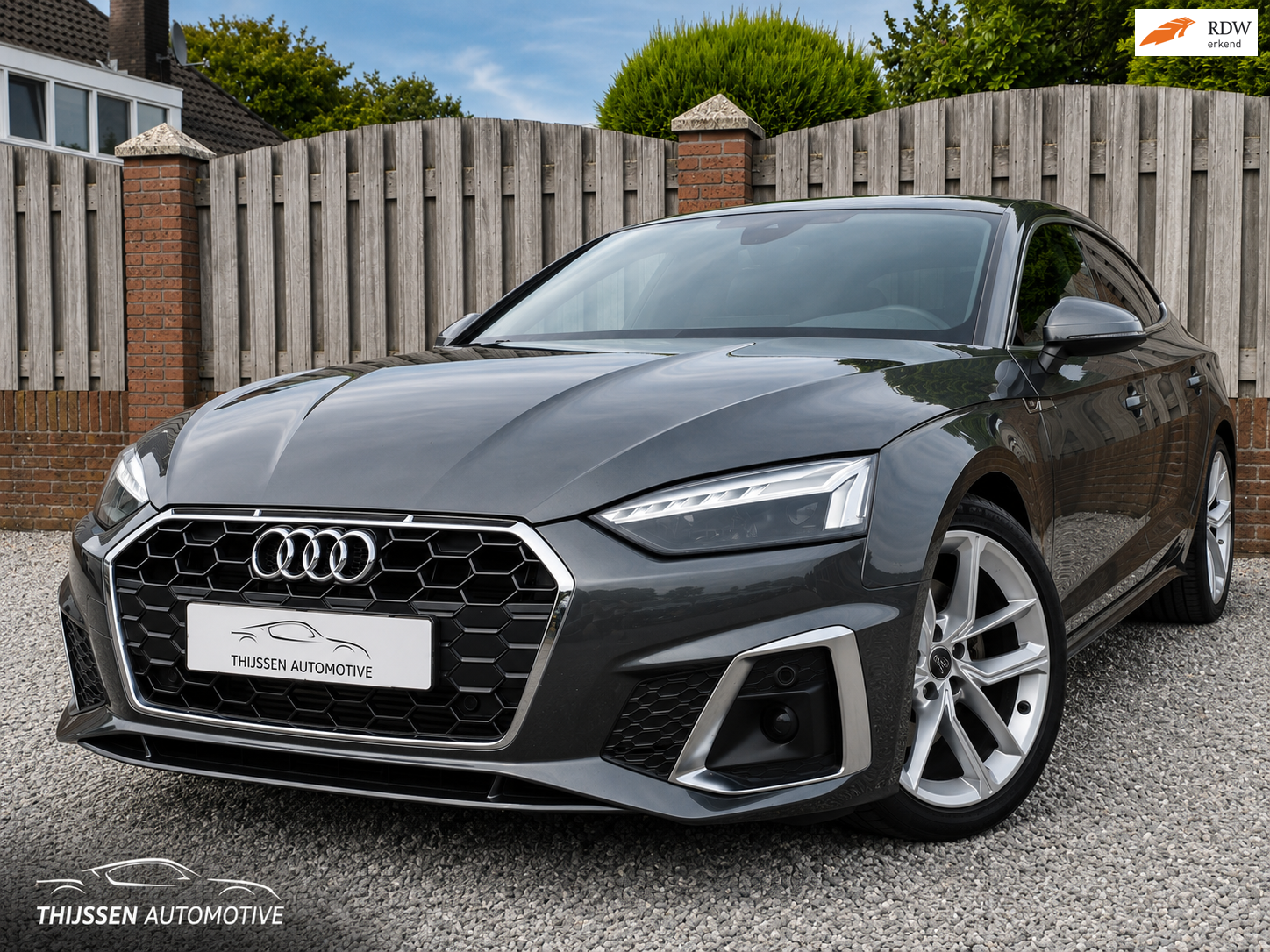 Audi A5 Audi A5 35 Tfsi 150pk Mhev S Tronic 2021 Grijs 3x S-Line 2021 - voorkant