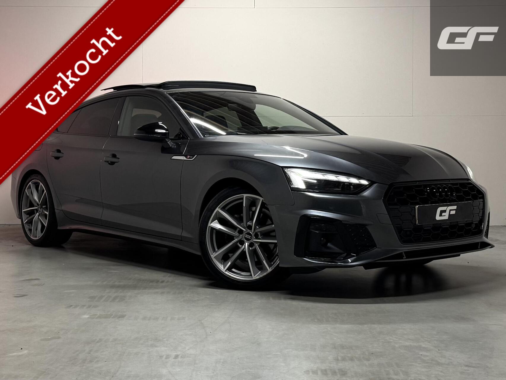 Audi A5 Sportback S-Line Black Edition Pano B&O Memory Virtual Trekh. NAP 2022 - voorkant