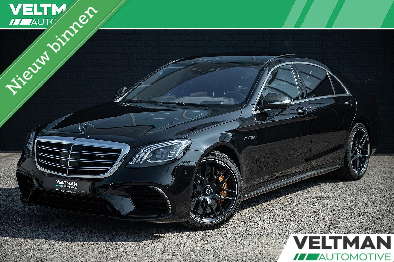 Mercedes-Benz AMG S 63 4Matic AMG 63 4Matic+ Lang Premium Plus PANO BURMESTER HIGH END KERAMISCH CARBON DISTRONIC 2019 - voorkant