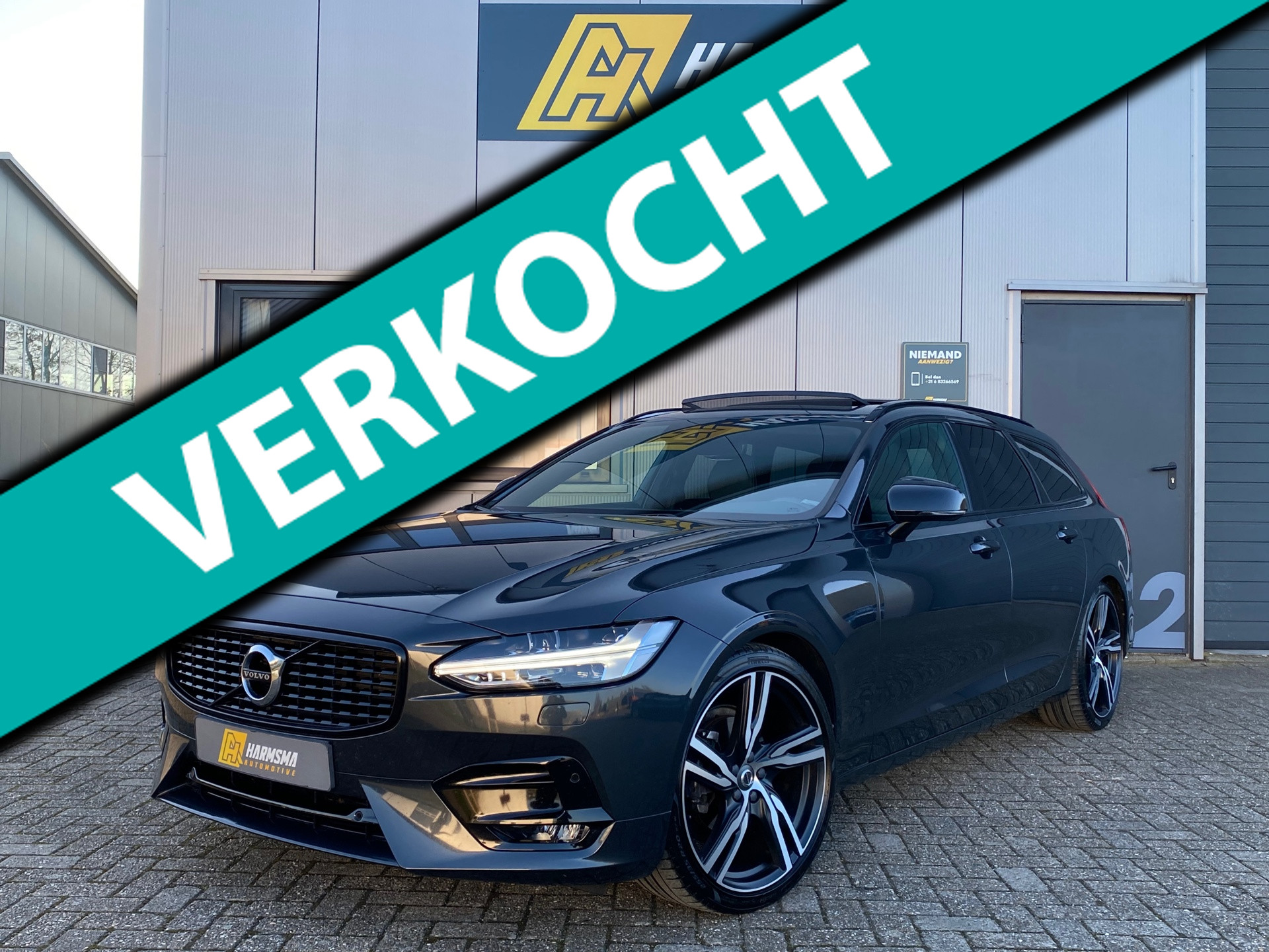Volvo V90 2.0 D4 R-Design I Pilot Assist I Pano I Trekhaak 2017 - voorkant