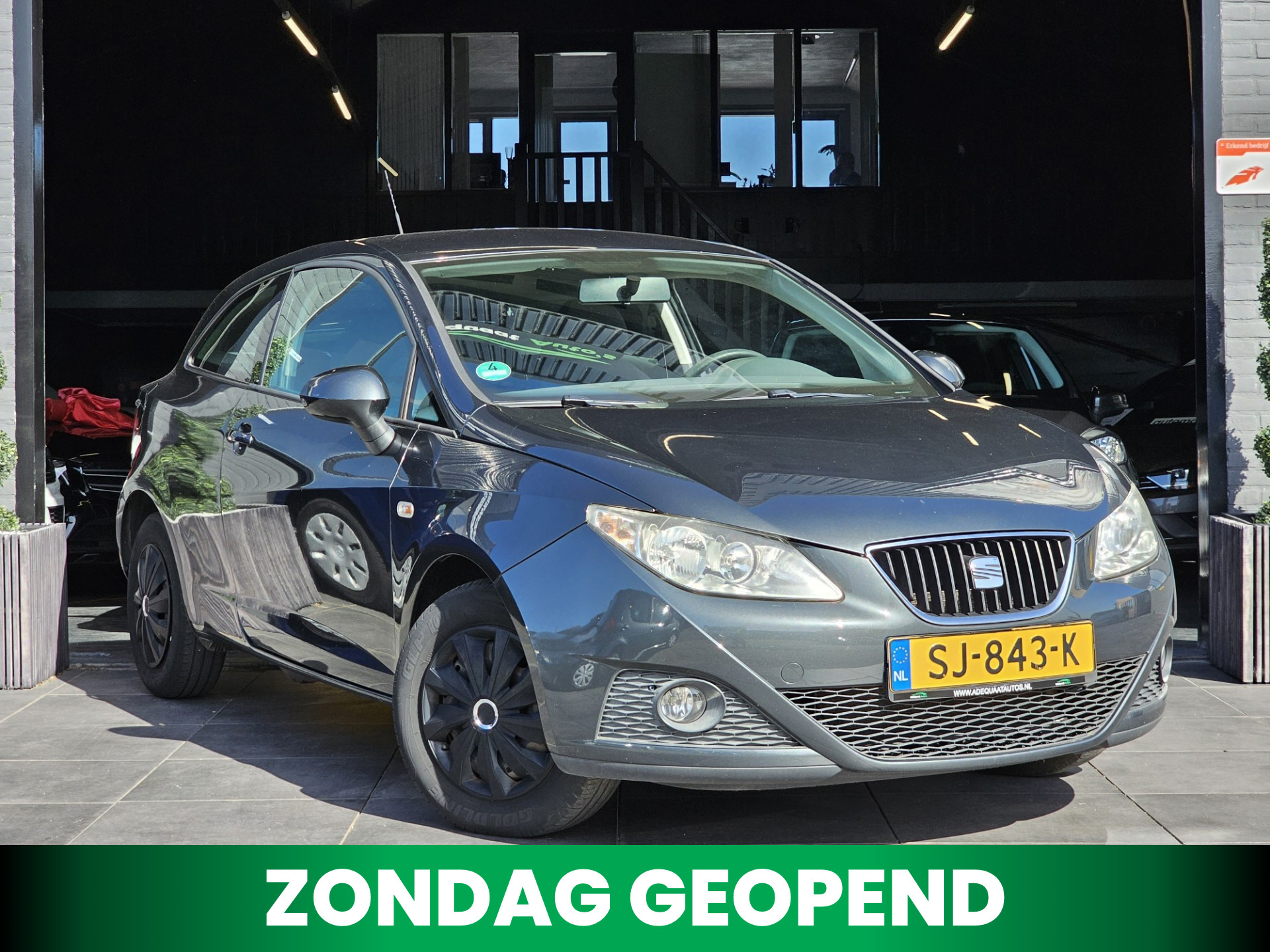Seat Ibiza 1.4 Style|Airco|El.Ramen|Cruise|AUX|APK 2009 - voorkant