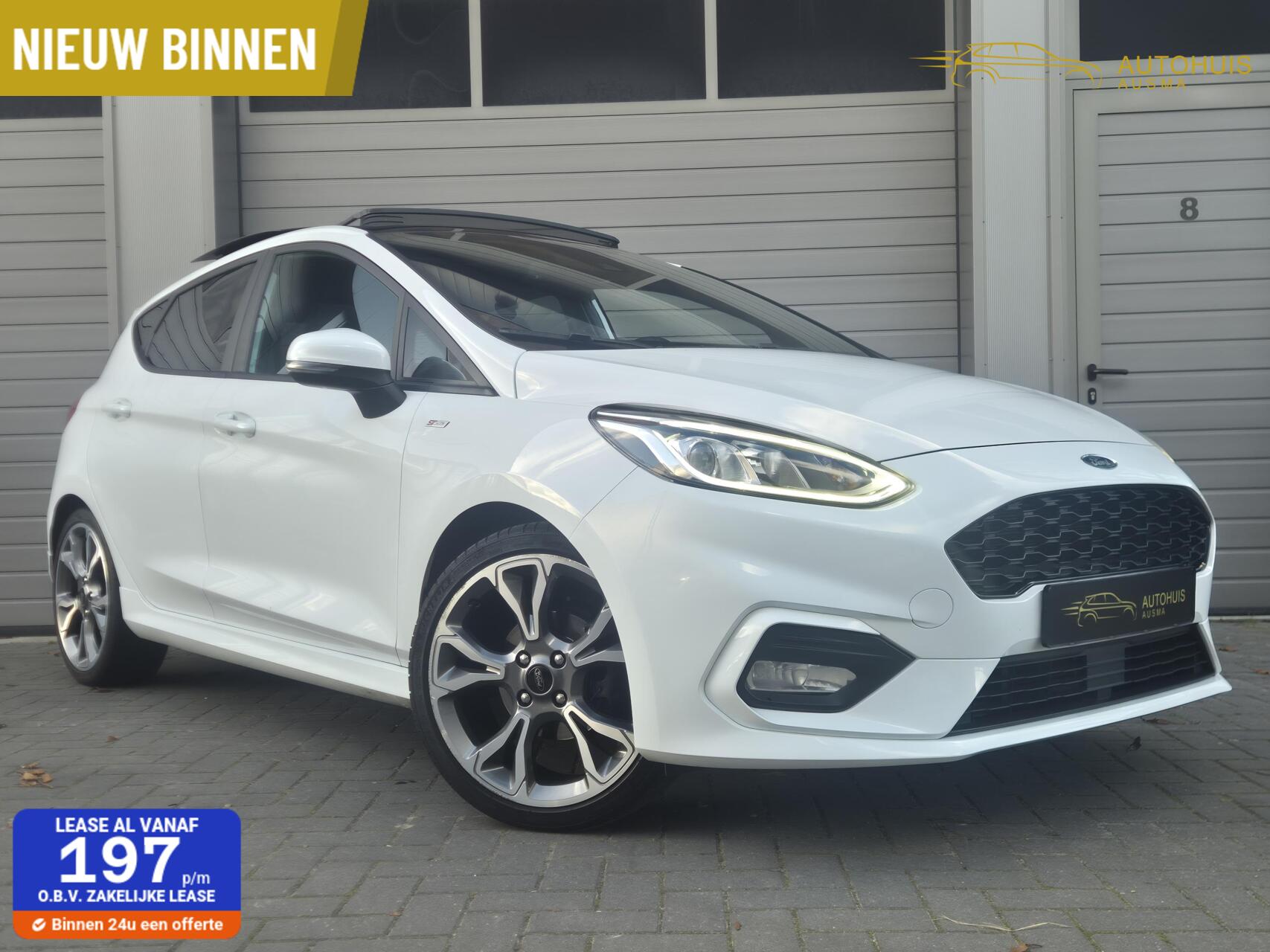 Ford Fiesta 1.0 EcoBoost ST-Line Pano/Carplay/Keyless/Led/ 2018 - voorkant
