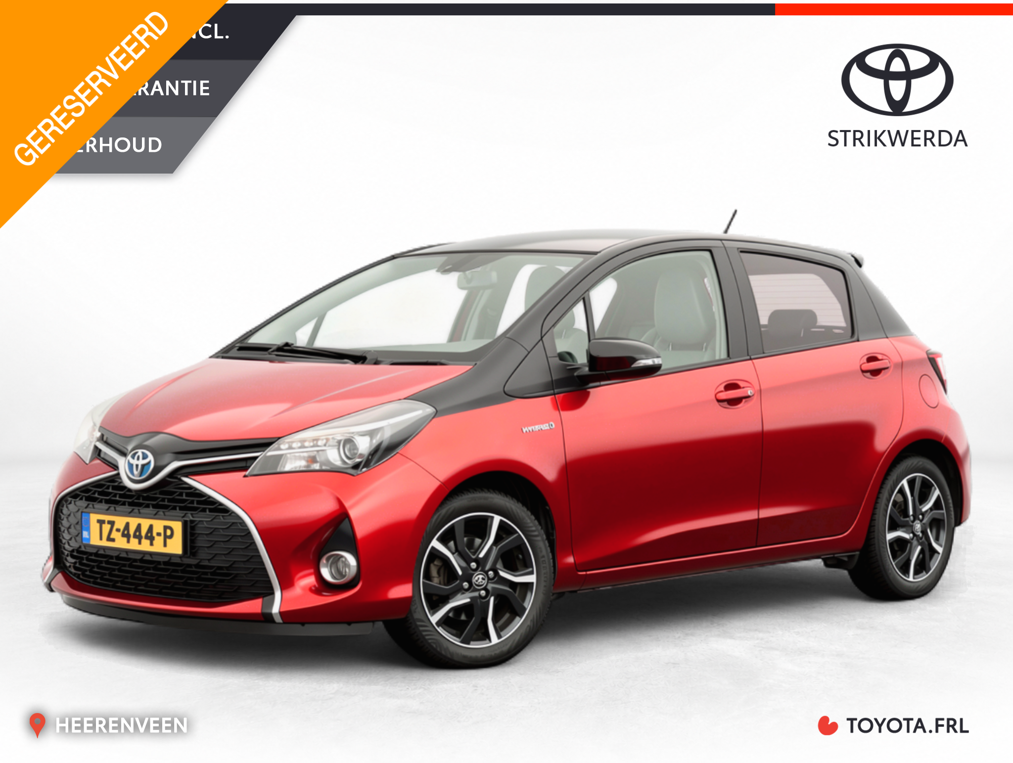 Toyota Toyota Yaris Hybrid 1.5 Hybrid Dynamic Bi-Tone 2016 - voorkant