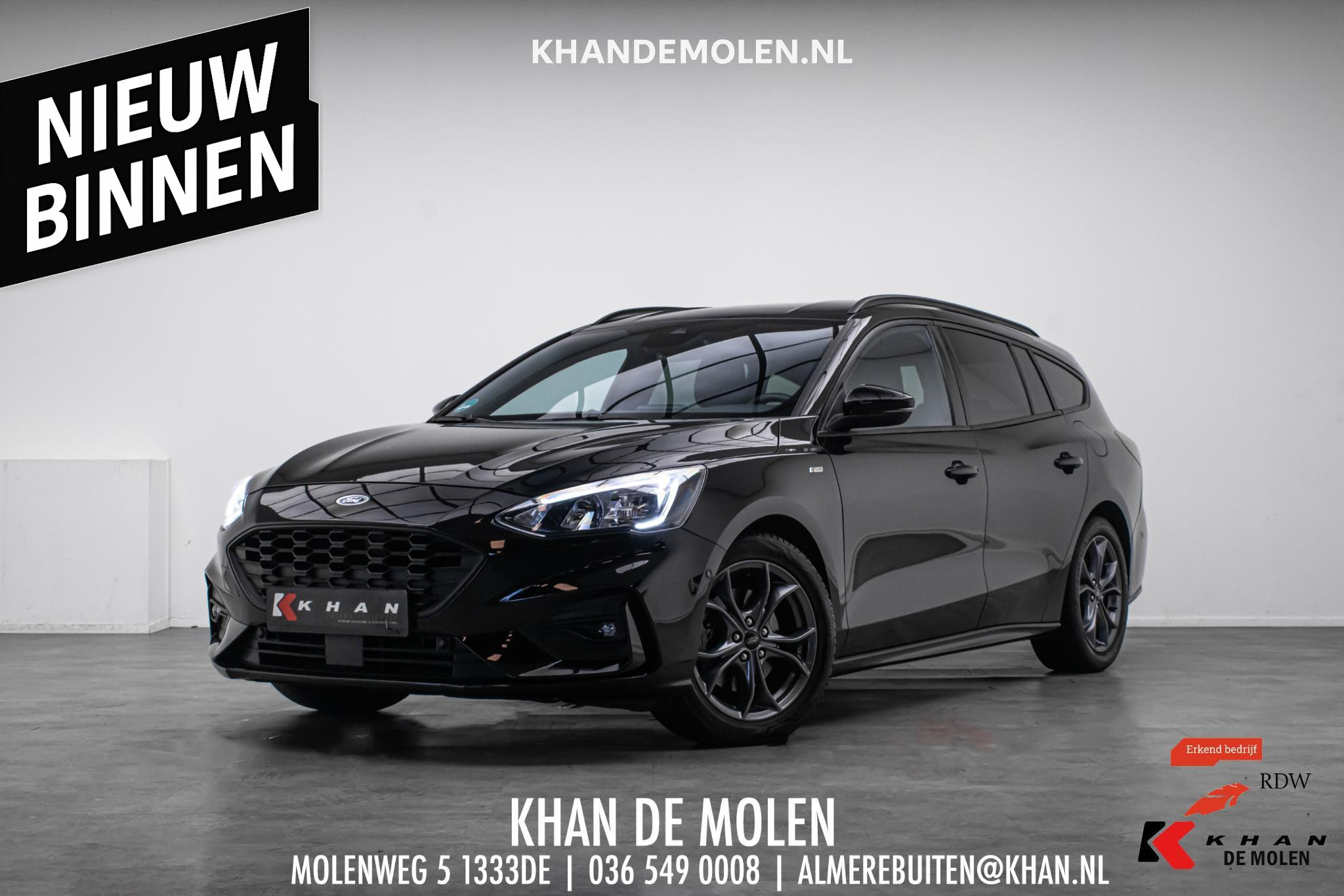 Ford Focus 1.0 EcoBoost Hybrid ST Line X Business 2020 - voorkant