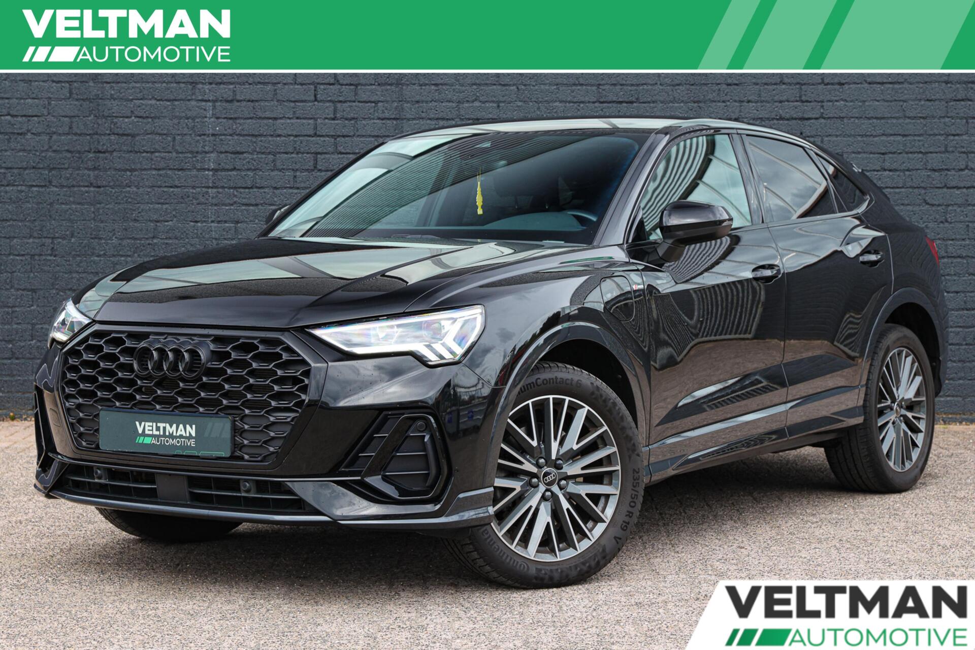 Audi Q3 Sportback E-tron 45 TFSI e S-Line MATRIX 19INCH NAVI CARPLAY BLACK PACK 2022 - voorkant
