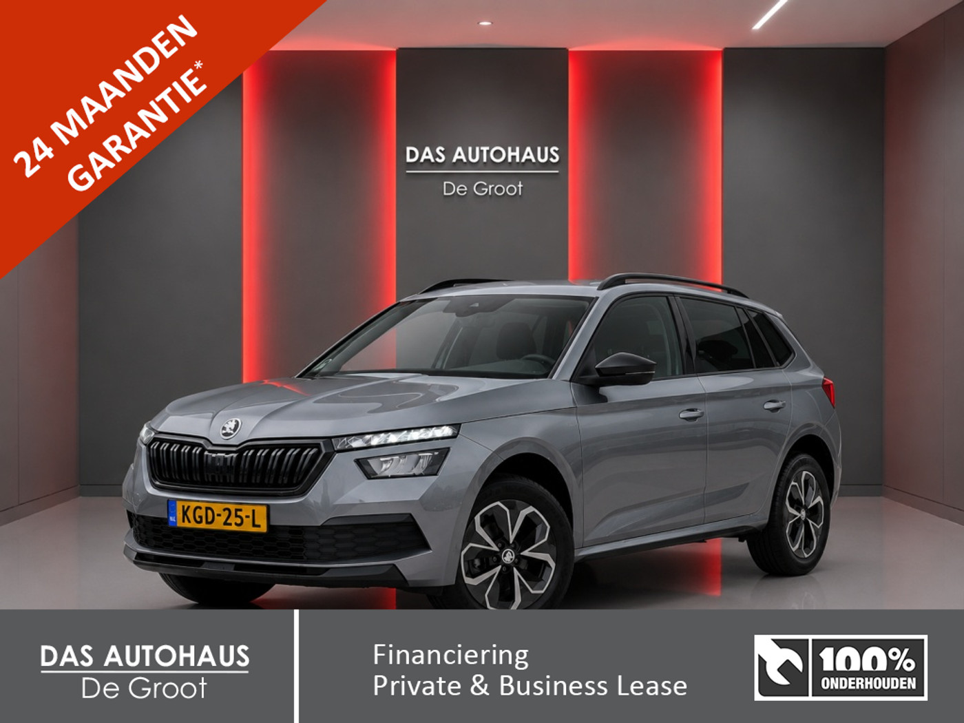 Skoda Kamiq 1.0TSI 110pk Sportline | Climate | Stoelverwarming | Carplay 2023 - voorkant