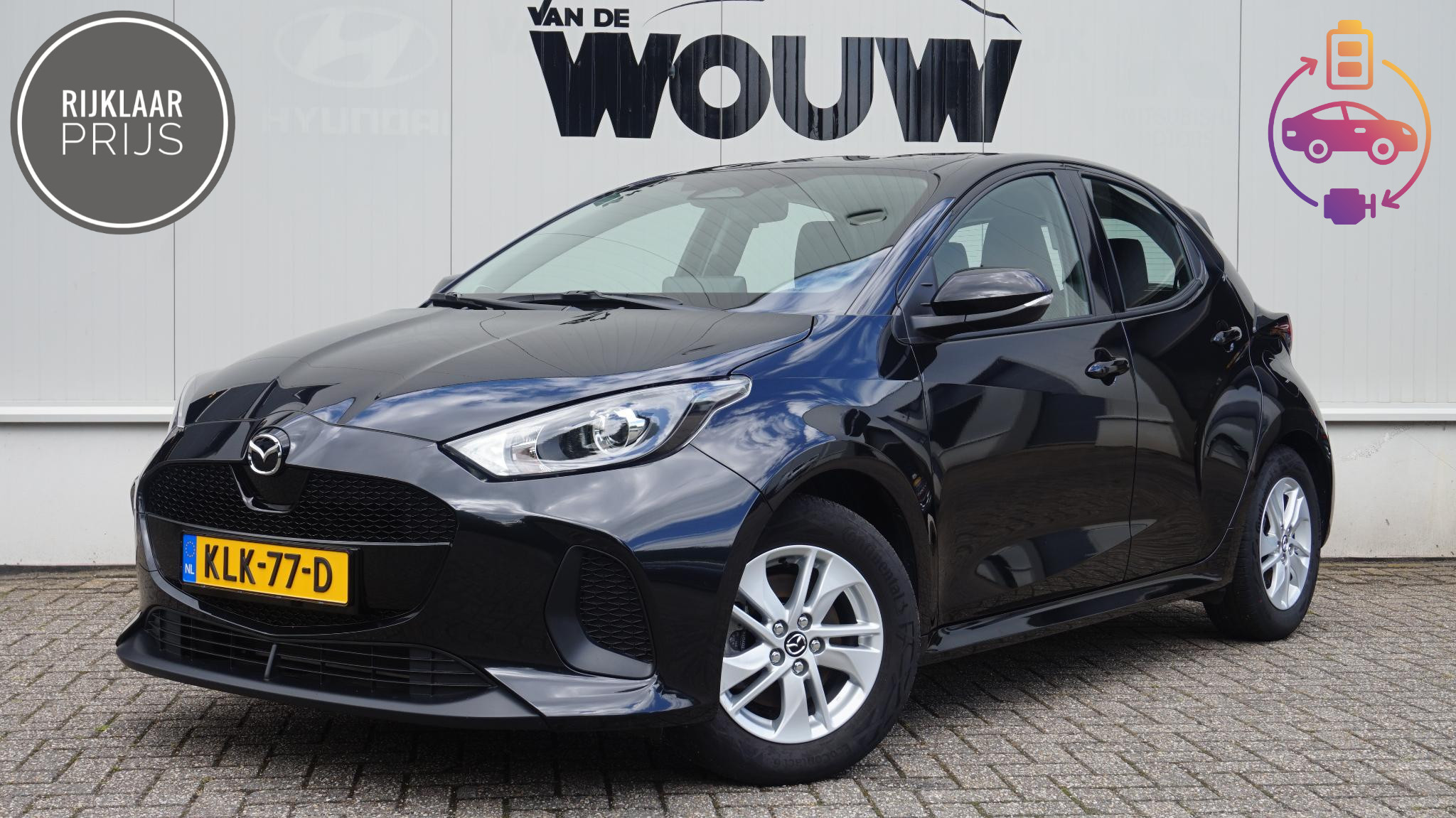 Mazda 2 Hybrid 1.5 Apple Carplay/Android Auto | Rijklaarprijs 2025 - voorkant