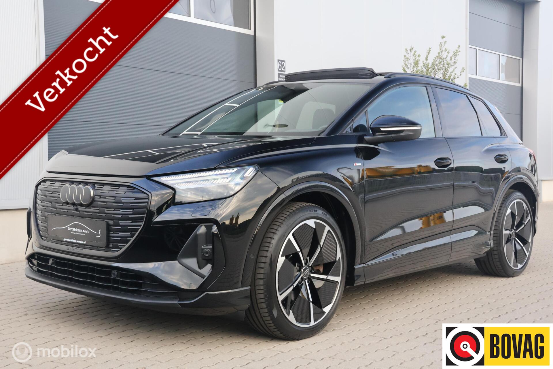 Audi Q4 E-tron 40 S-Line I Panodak I RS stoelen | Sonos 2023 - voorkant