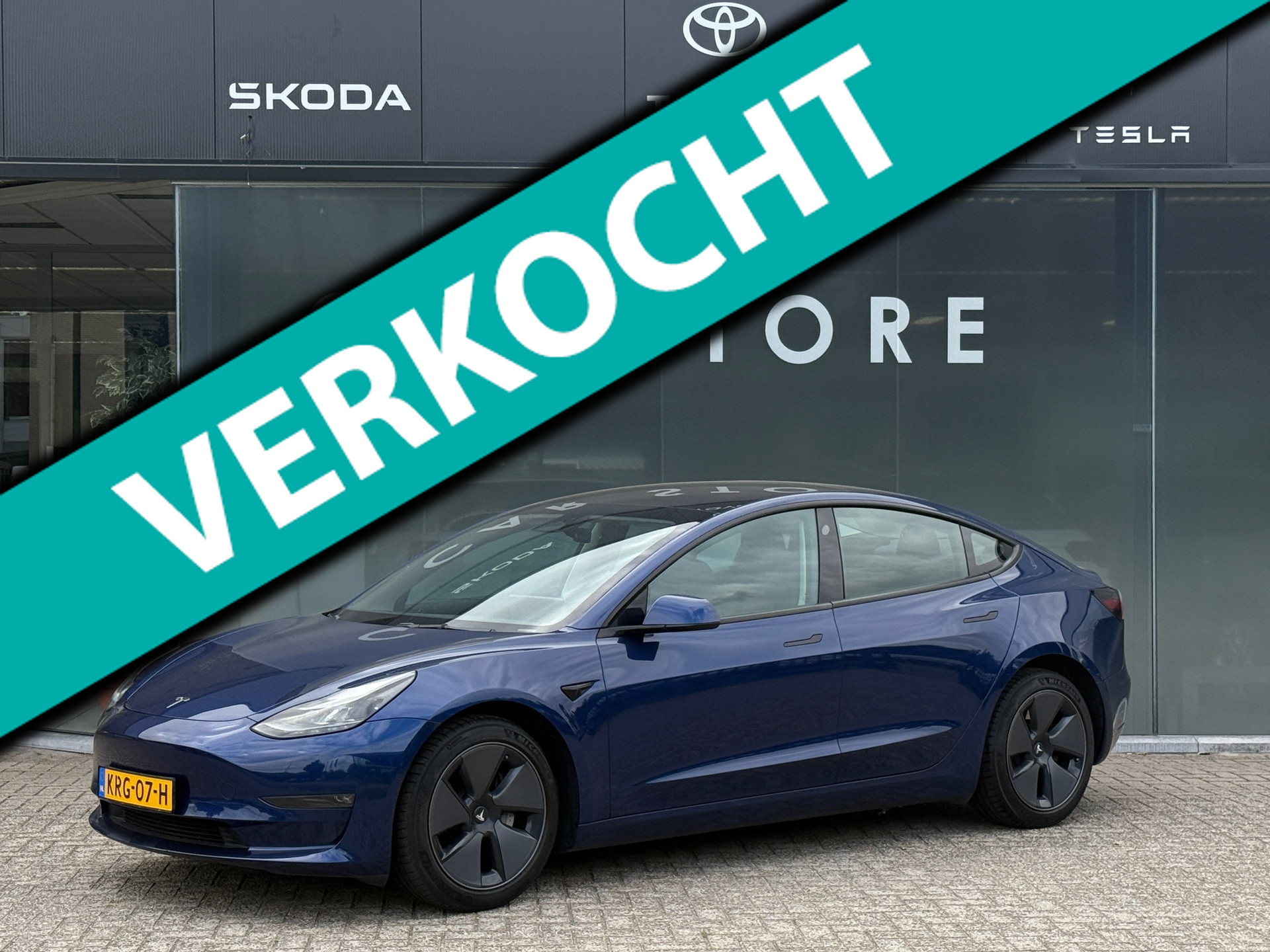 Tesla Model 3 Long Range AWD 75 kWh 94% SOH DUAL MOTOR 2022 - voorkant
