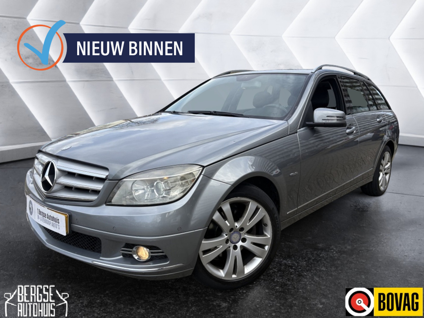 Mercedes-Benz C 180 Kompressor 180 K Bl.E.BnsEd.Av. AUT. ECC CRUISE NAVI 2010 - voorkant