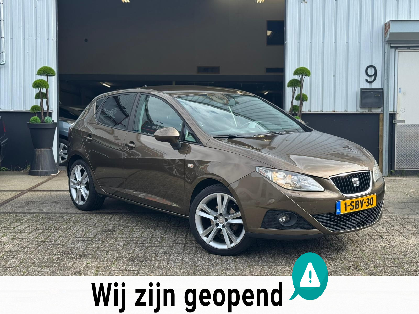 Seat Ibiza | 1.2 | TSI | Sport | 2012 | Uniek Bruin | Boekjes | Carplay | Nette Auto | 2012 - voorkant