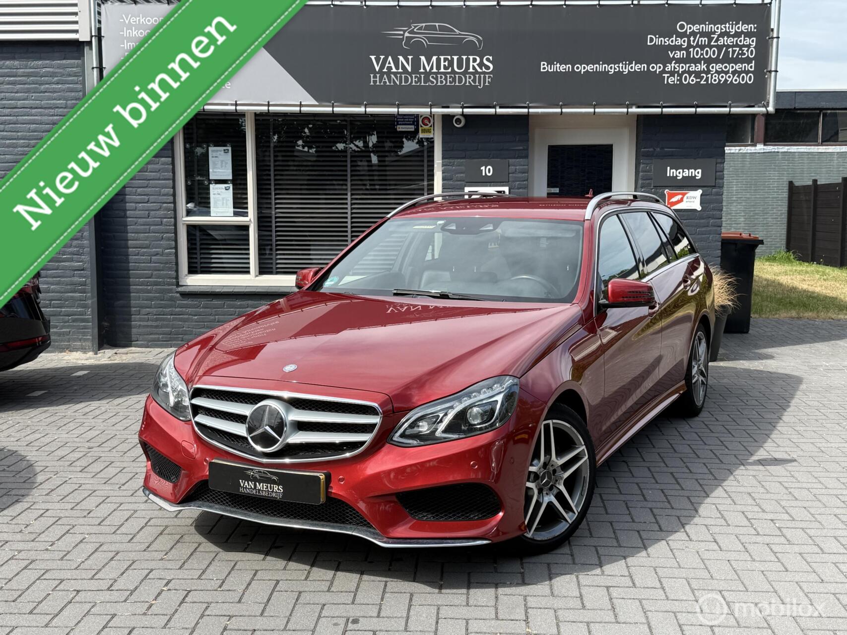 Mercedes-Benz E 220 Bluetec 220 BlueTEC Ambition Avantgarde, trekhaak, navigatie, cruise, apk 02-2027 2015 - voorkant