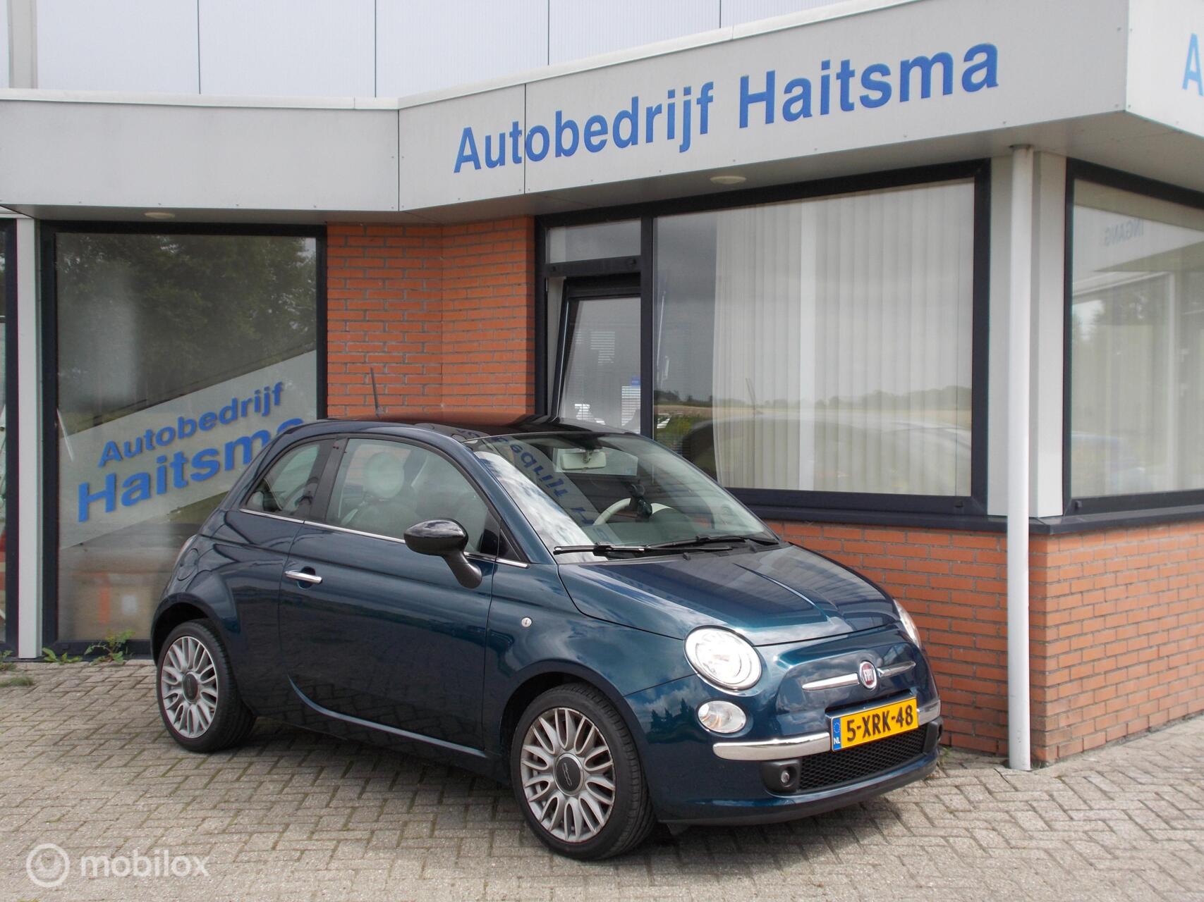 Fiat 500 0.9 TwinAir Turbo Cult Lederlook | Panodak | Clima 2014 - voorkant