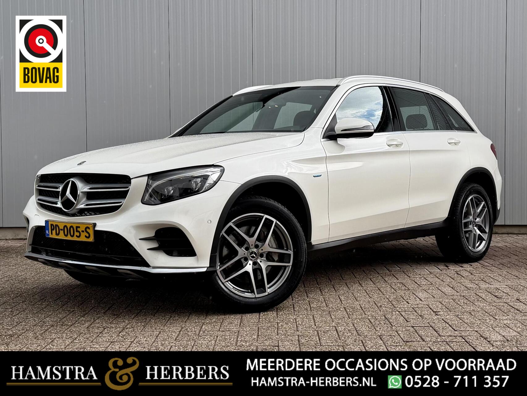 Mercedes-Benz GLC 350 E 4Matic 350e 4MATIC hybride automaat wit 2017 - voorkant