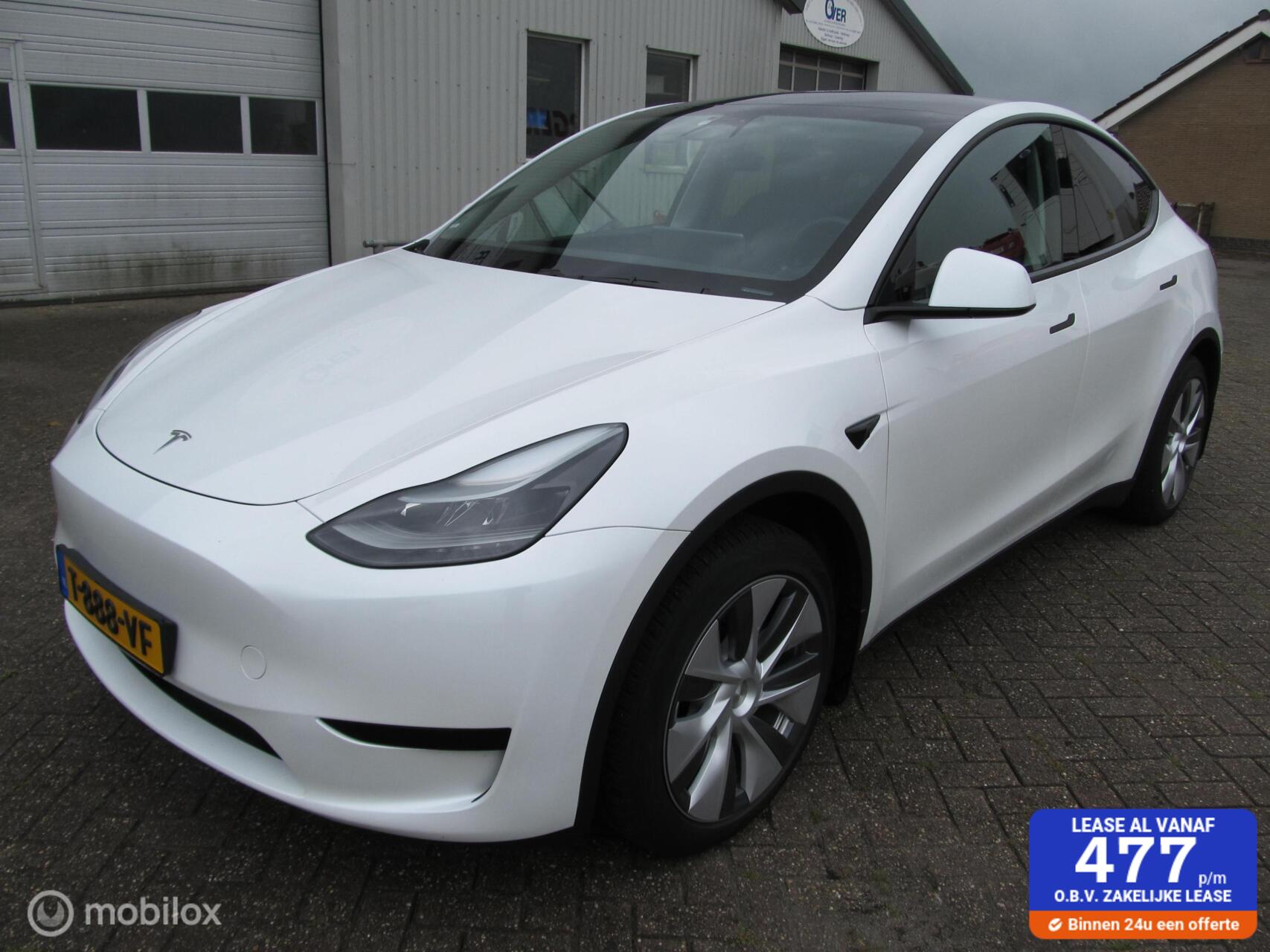 Tesla Model Y RWD 58 kWh, met BYD blade accu, 135000 km, top 2023 - voorkant