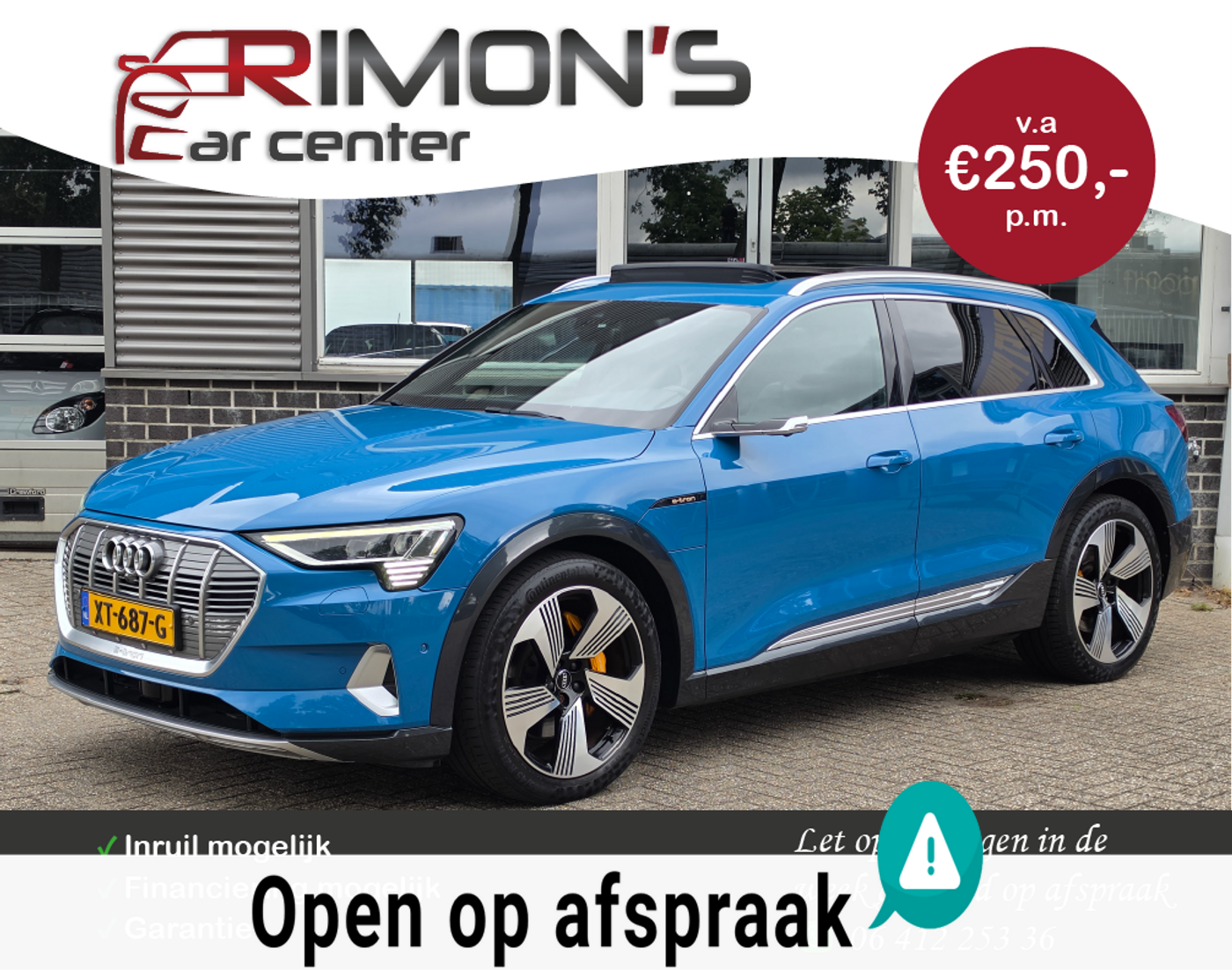 Audi Audi E-tron E-tron 55 quattro advanced 95 kWh 2019 - voorkant
