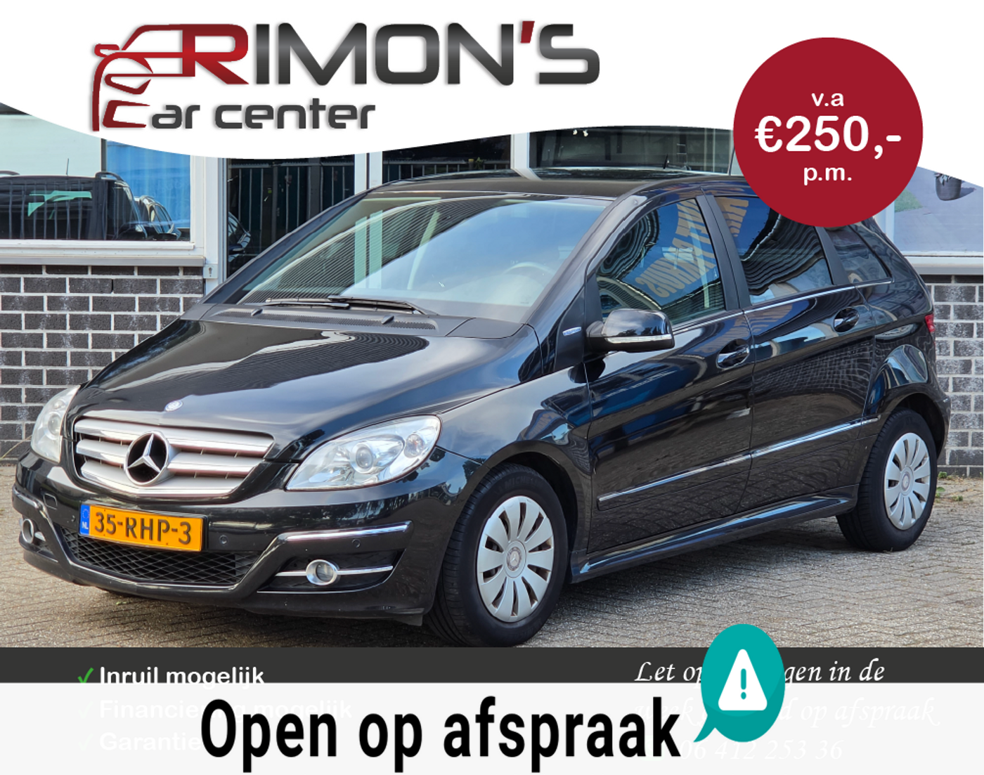 Mercedes-Benz B 160 160 BlueEFFICIENCY Business Class Apk TM 05-2027 Nap 2011 - voorkant