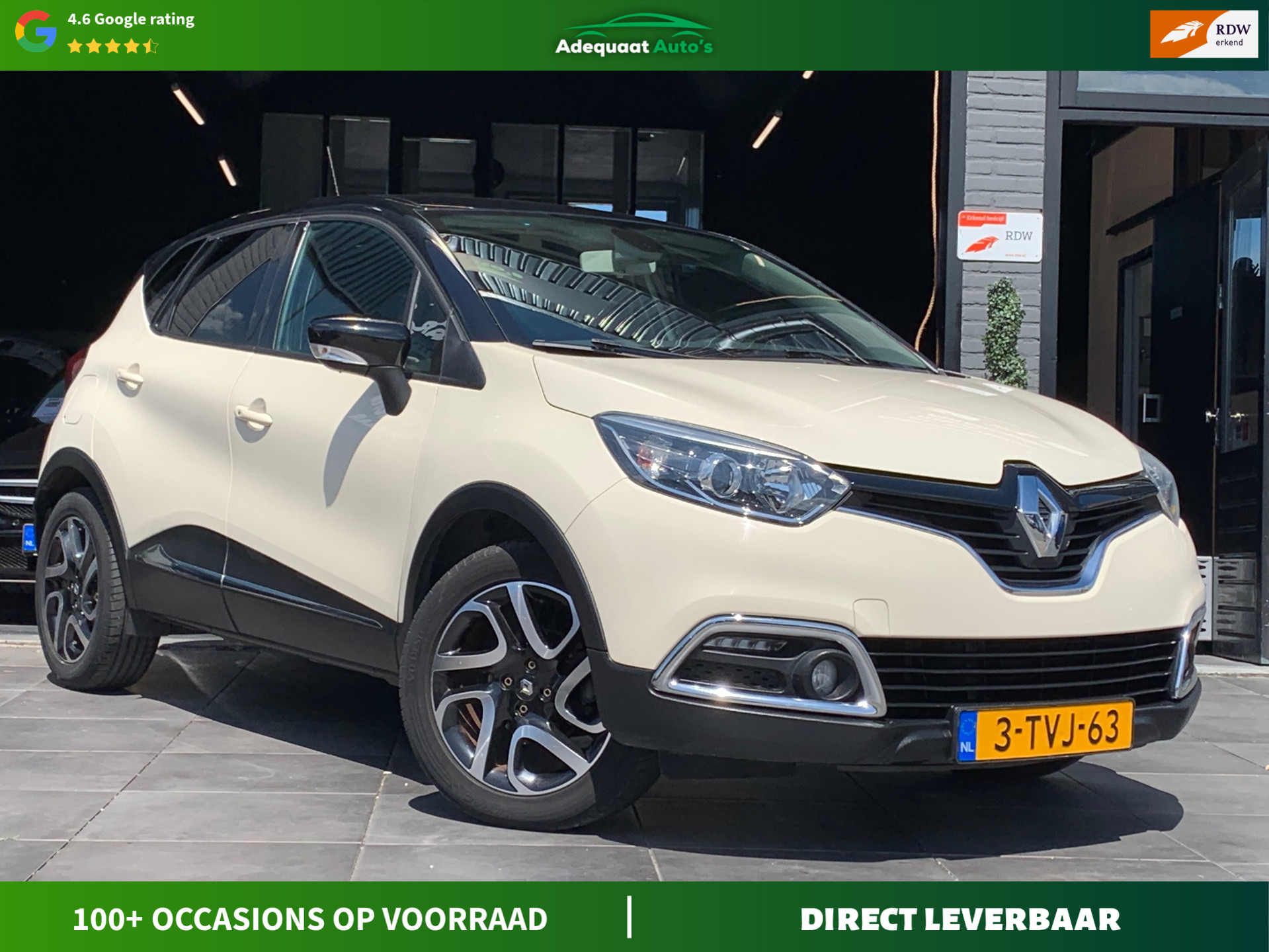 Renault Captur 0.9 TCe|2e eig|NAP|Cruise|Camera|Trekhaak|PDC 2014 - voorkant