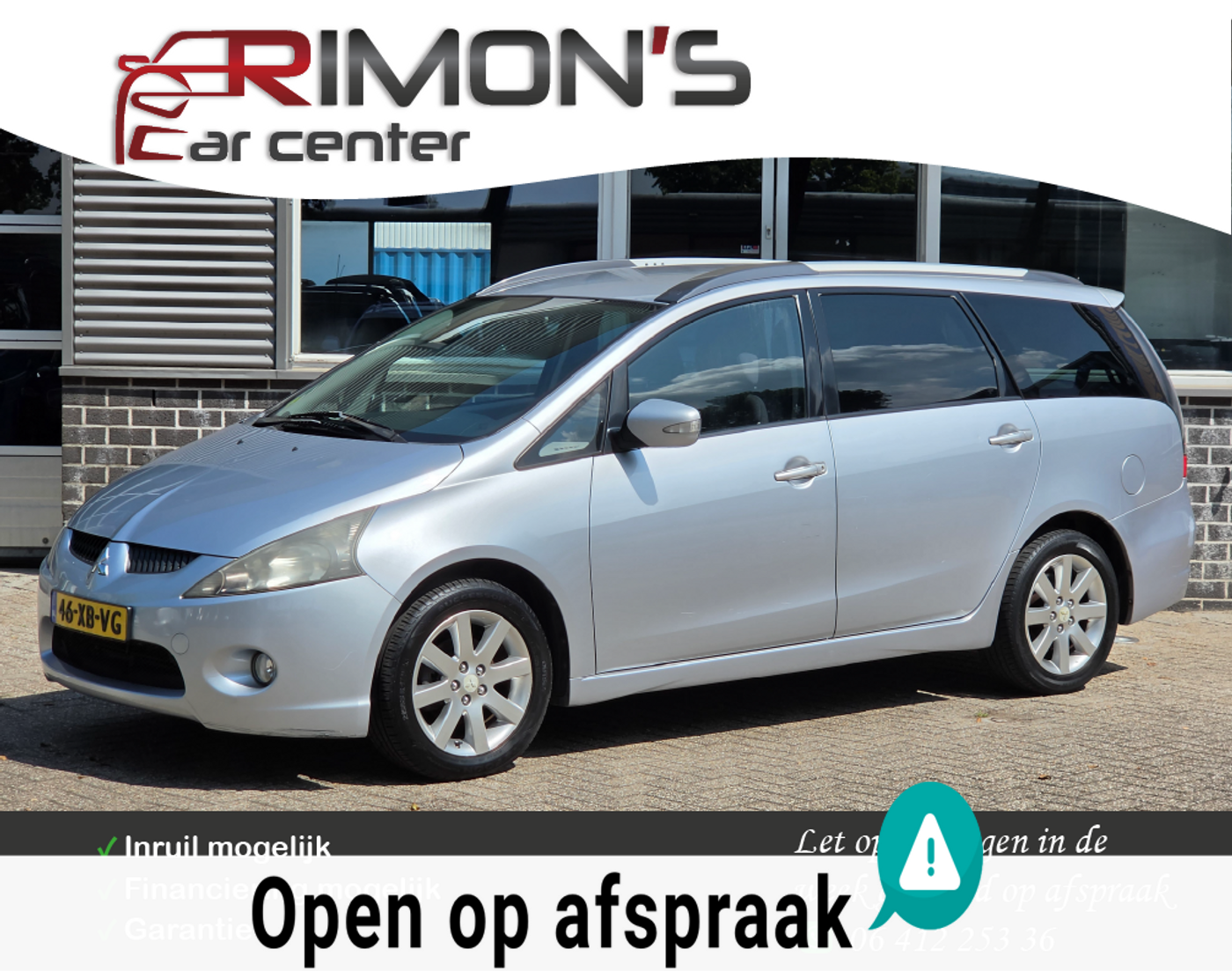Mitsubishi Mitsubishi Grandis 2.4-16V InSport 7p Airco Apk  Tm 07-2027 2007 - voorkant