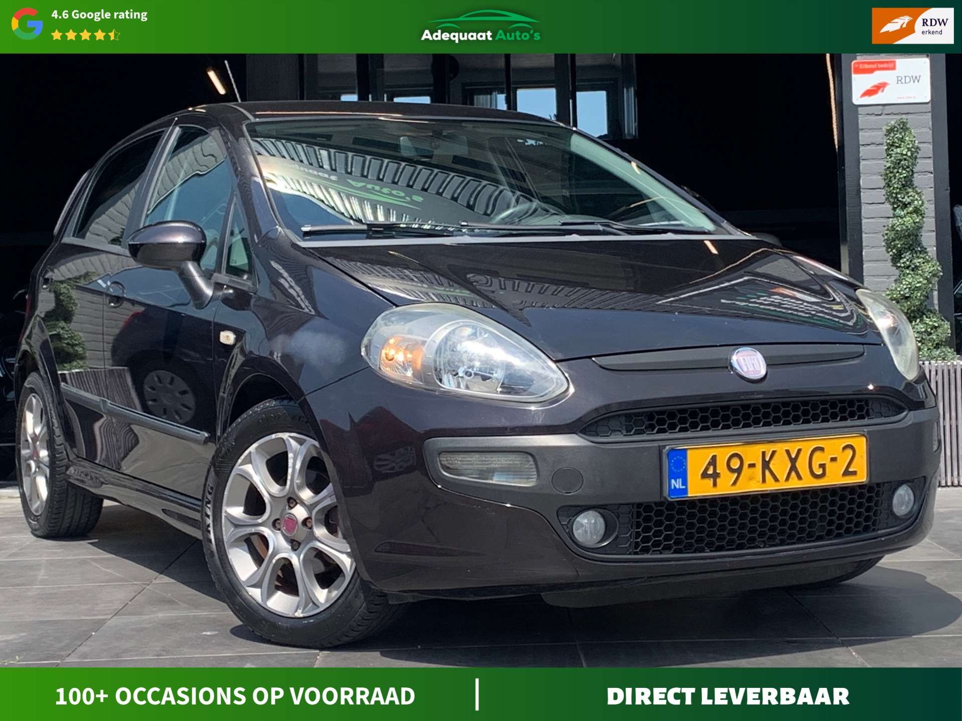 Fiat Fiat Punto 1.4 Racing|1e eig|NAP|Cruise|Airco|El.Ramen 2010 - voorkant