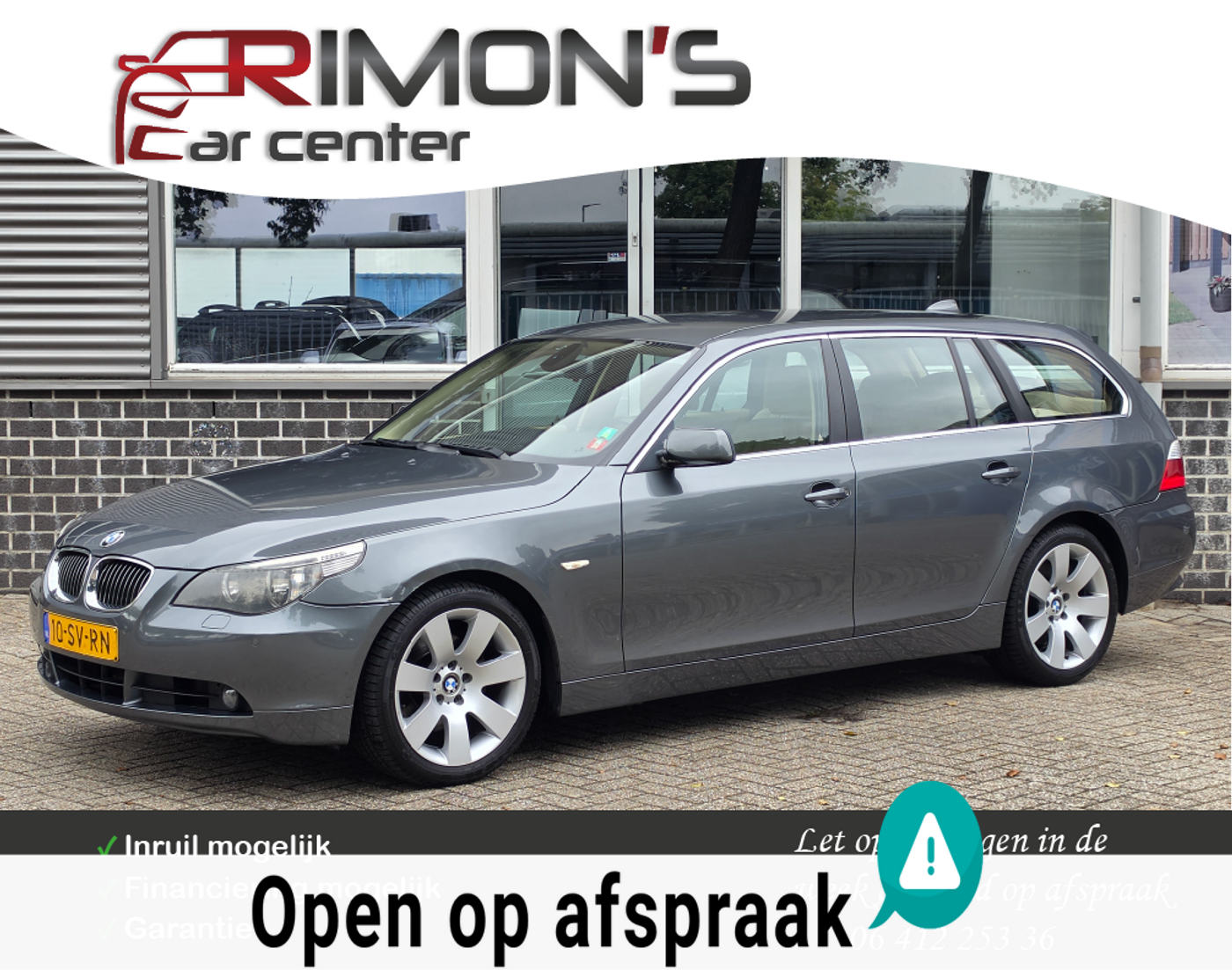 BMW 5er Reihe 525i Sport Stoelen Airco Navi Apk Tm 07-2027 2006 - voorkant