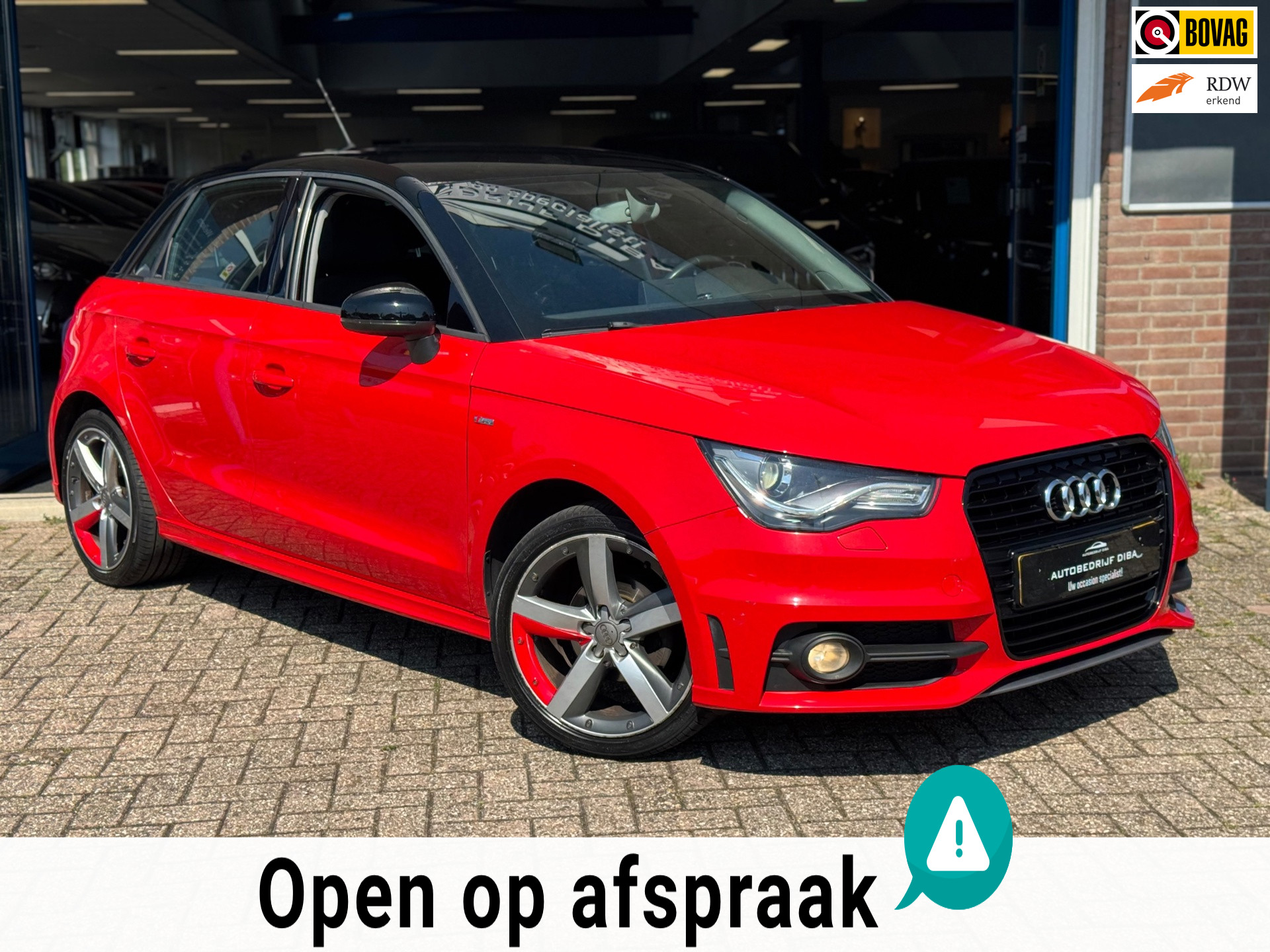 Audi A1 Sportback 1.2 TFSI S-Line 2014 ROOD NAVI AIRCO NAP 2014 - voorkant