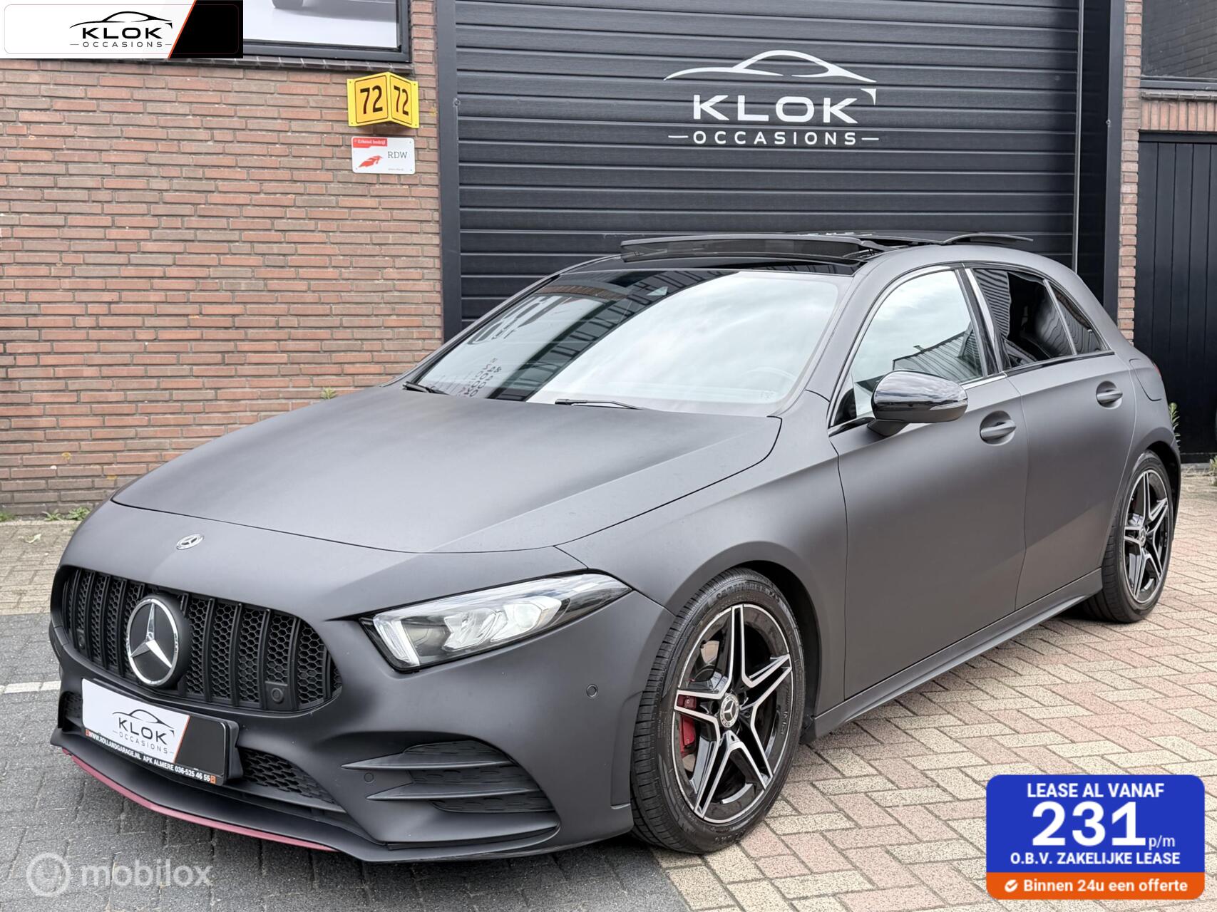 Mercedes-Benz A 180 180 Business Solution AMG Pano Navi Cruise 2019 - voorkant