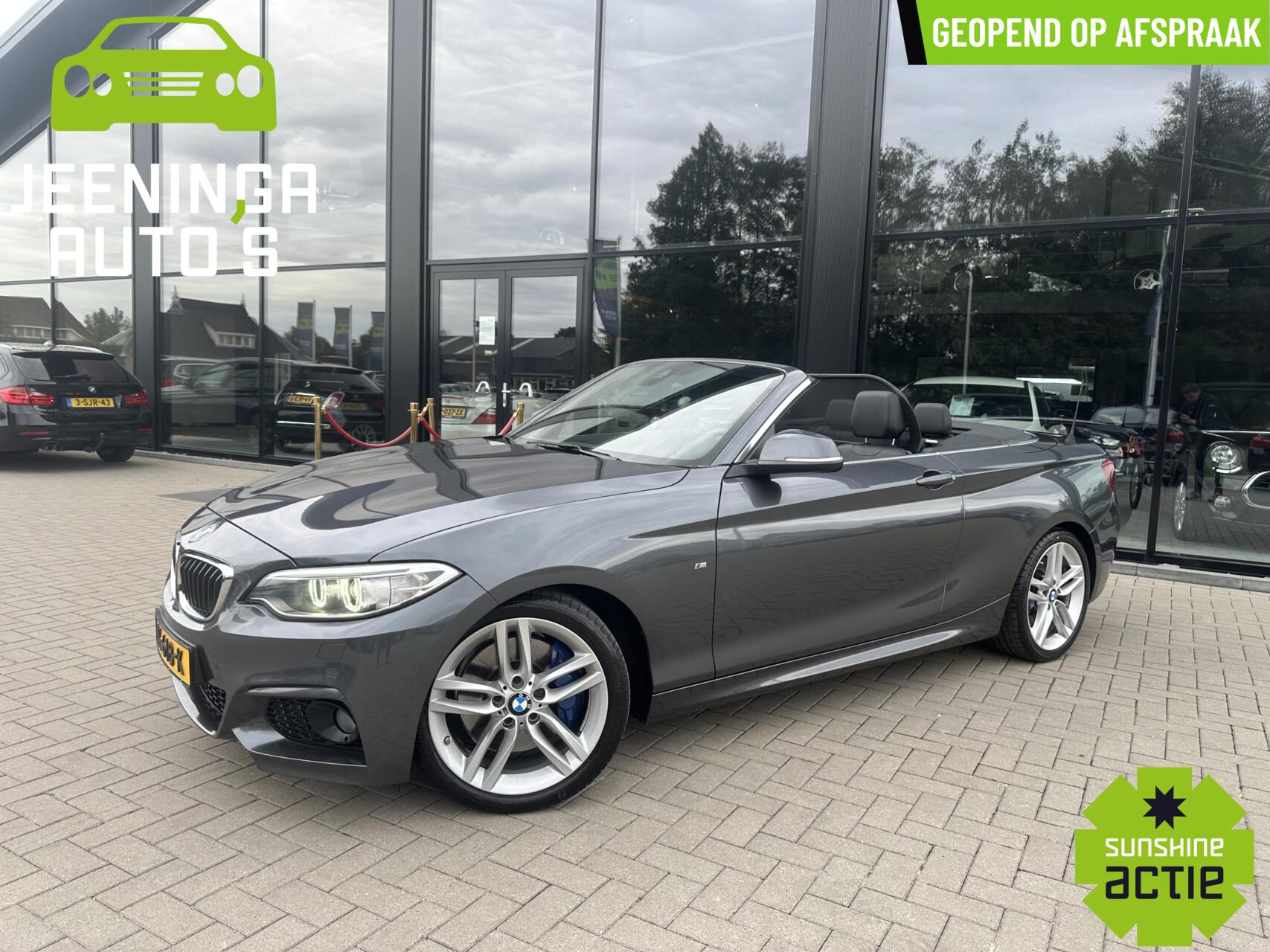 BMW 220i 220i M pakket |Clima|Stoelverwarming|Trekhaak|Leer|Navi 2016 - voorkant
