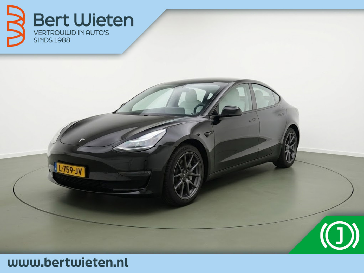 Tesla Model 3 Long Range AWD 75kWh | Geen import | Wit interieur 2021 - voorkant