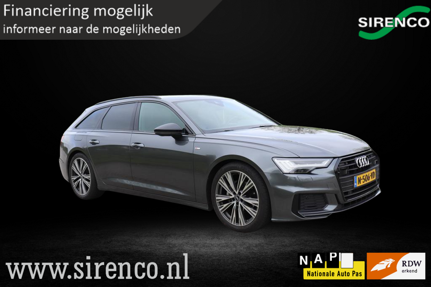 Audi A6 Avant 40 TFSI S edition| 2x S-line | stoelverwarming | adaptieve cruise control | deels leder | uitstraling! 2022 - voorkant
