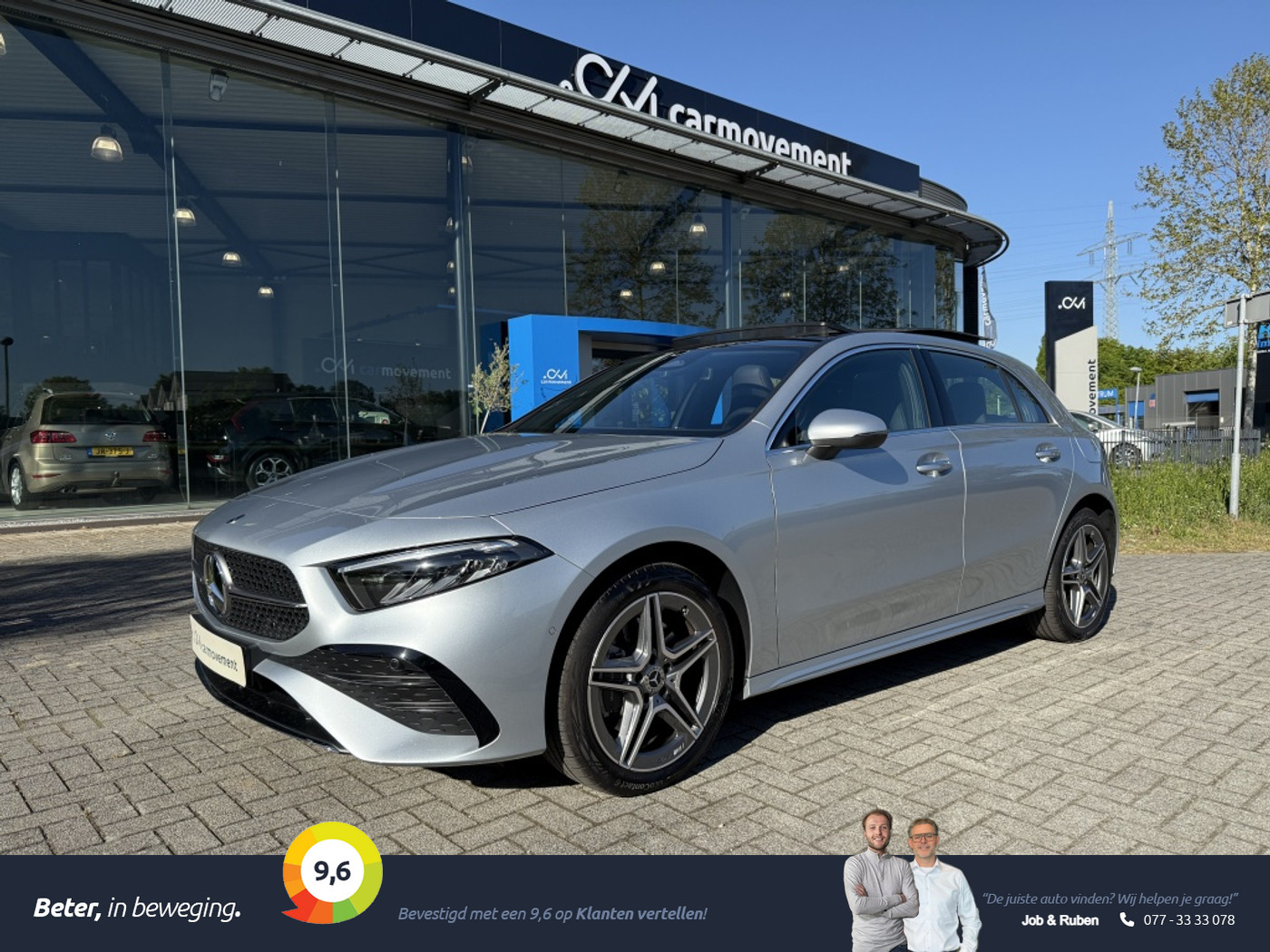 Mercedes-Benz A 250 E 250e AMG Line | Pano | Sfeer | Camera | Keyless I Stoelverw. I 1 2024 - voorkant