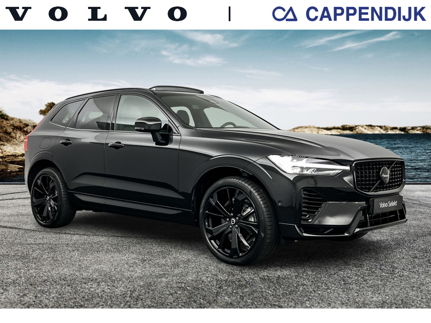 Volvo Xc60 T6 398PK Recharge Black Edition Ultra| Pano| 360Camera| Adap.Cruise| H&K Sound 2024 - voorkant