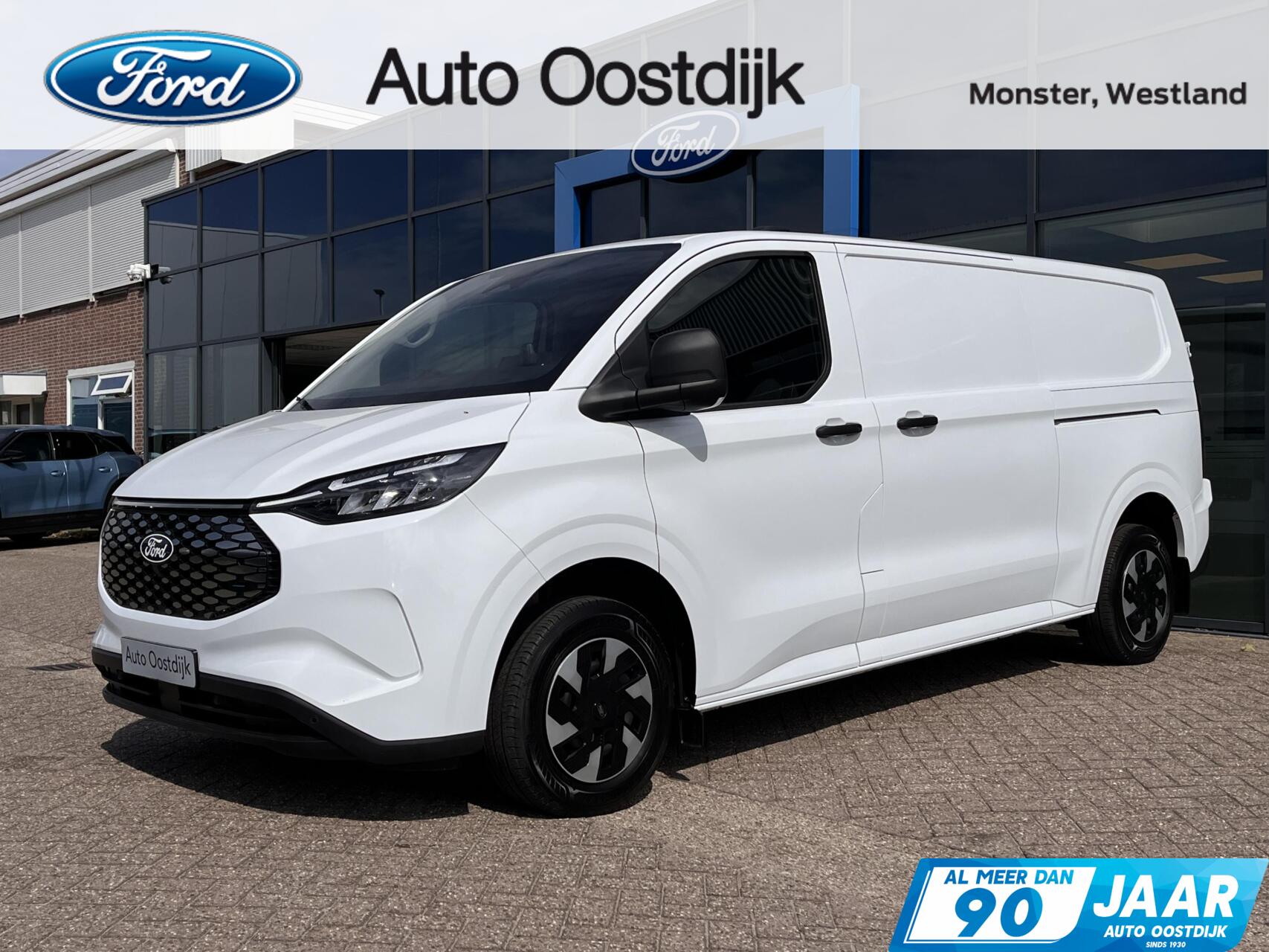Ford Transit Custom 340 L2H1 Trend 71 kWh 2x Schuifdeur Trekhaak Camera Stoelverwarming/Voorruitverwarming Cruise Control Carplay *Nieuw* 2026 - voorkant
