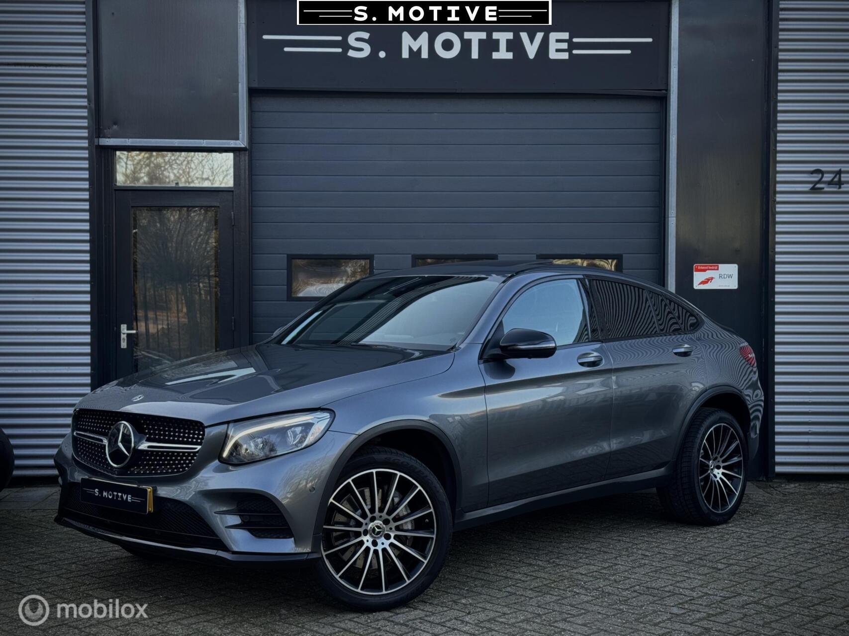 Mercedes-Benz Glc-klasse Coupé 350e 4MATIC AMG 360°, Memory, Schuifdak 2017 - voorkant